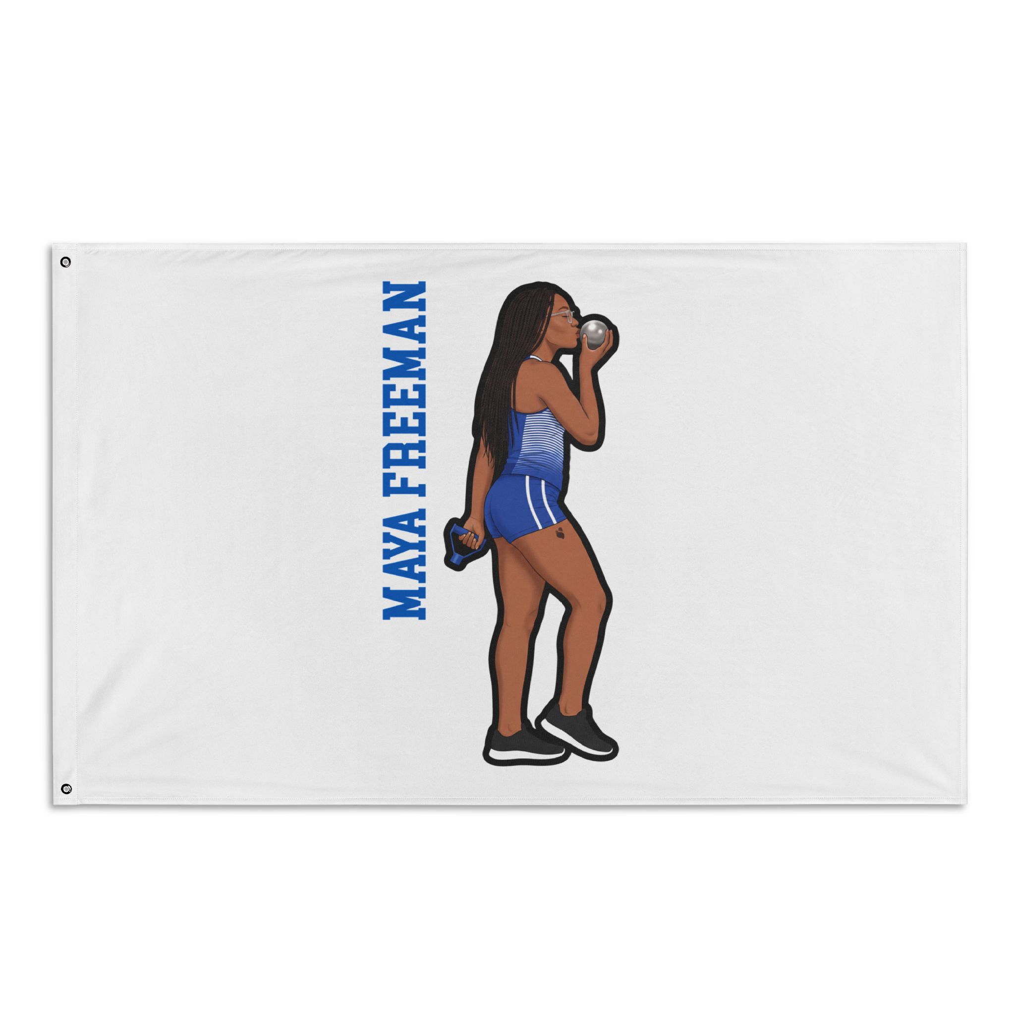 Flag (35 × 56 in) — character_name_vertical in Classic