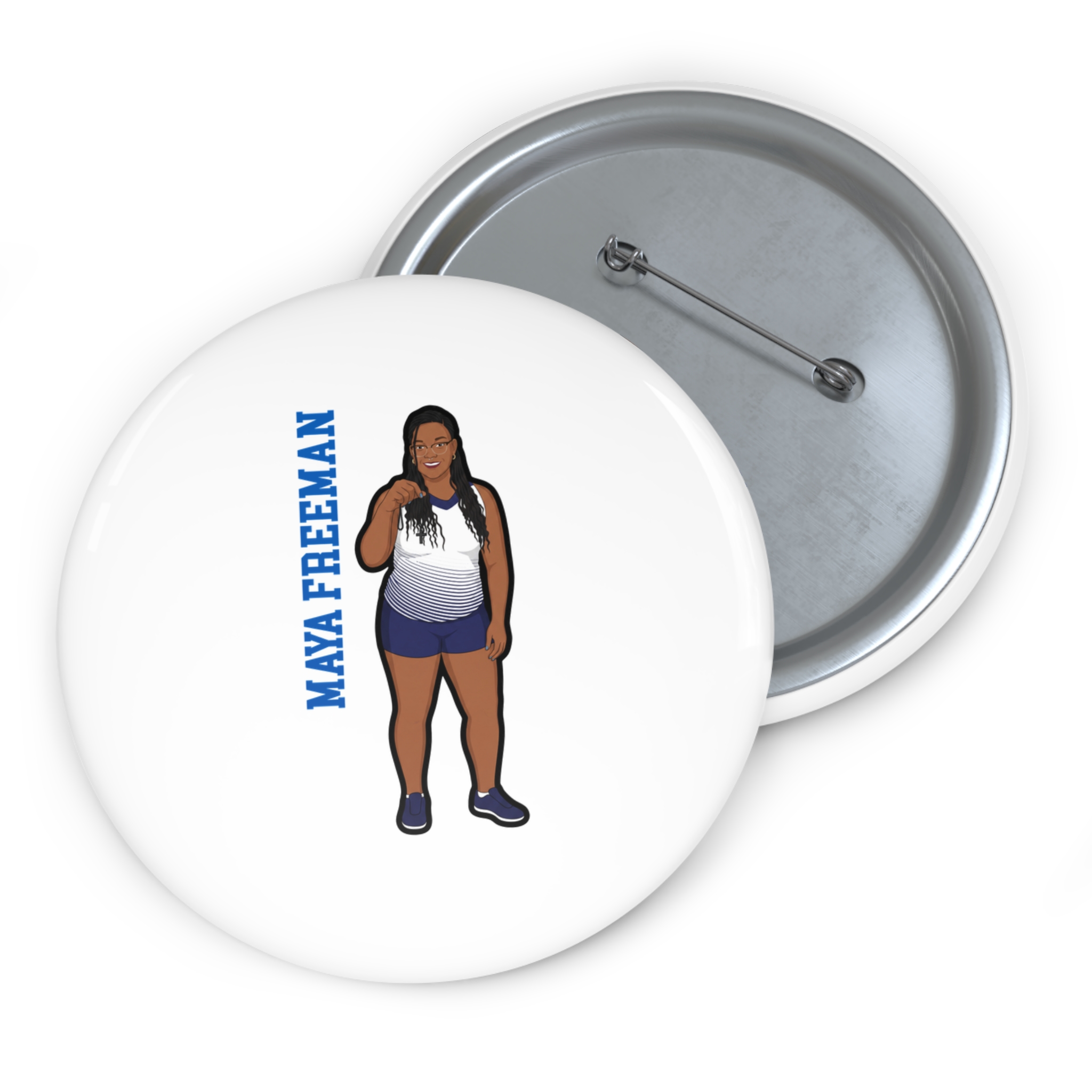 Game Day Pin — character_name_vertical in Classic