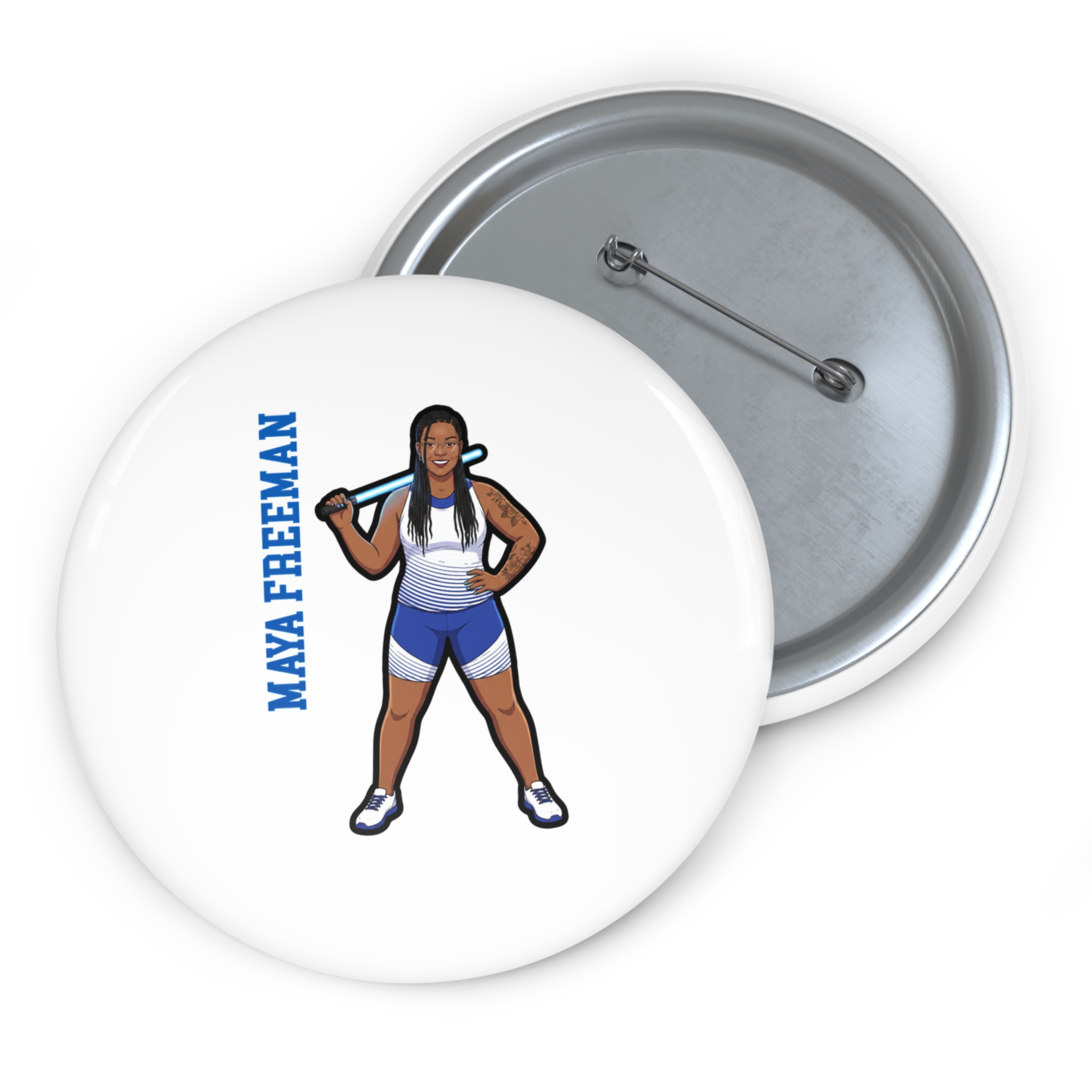 Game Day Pin — character_name_vertical in Classic