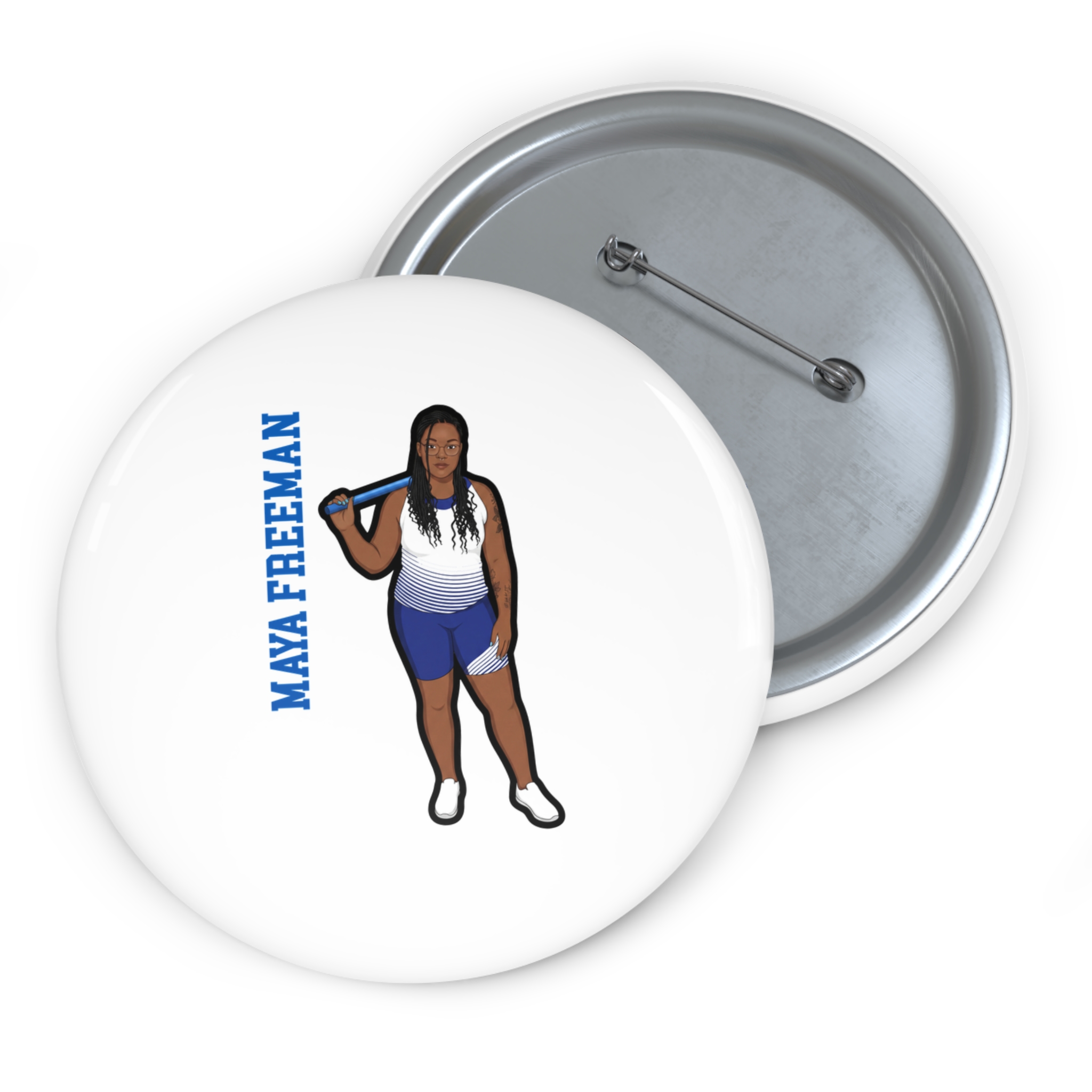 Game Day Pin — character_name_vertical in Classic