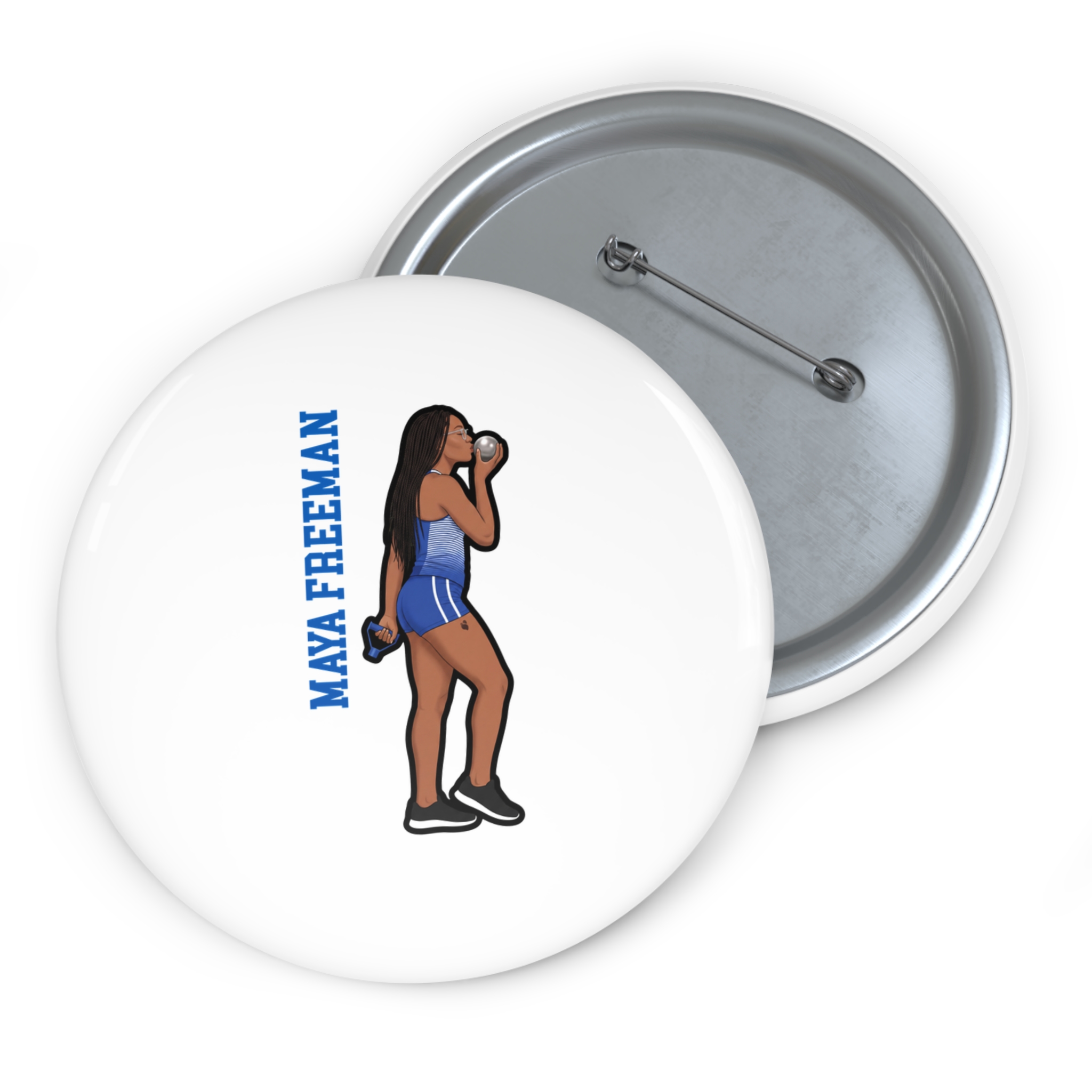 Game Day Pin — character_name_vertical in Classic