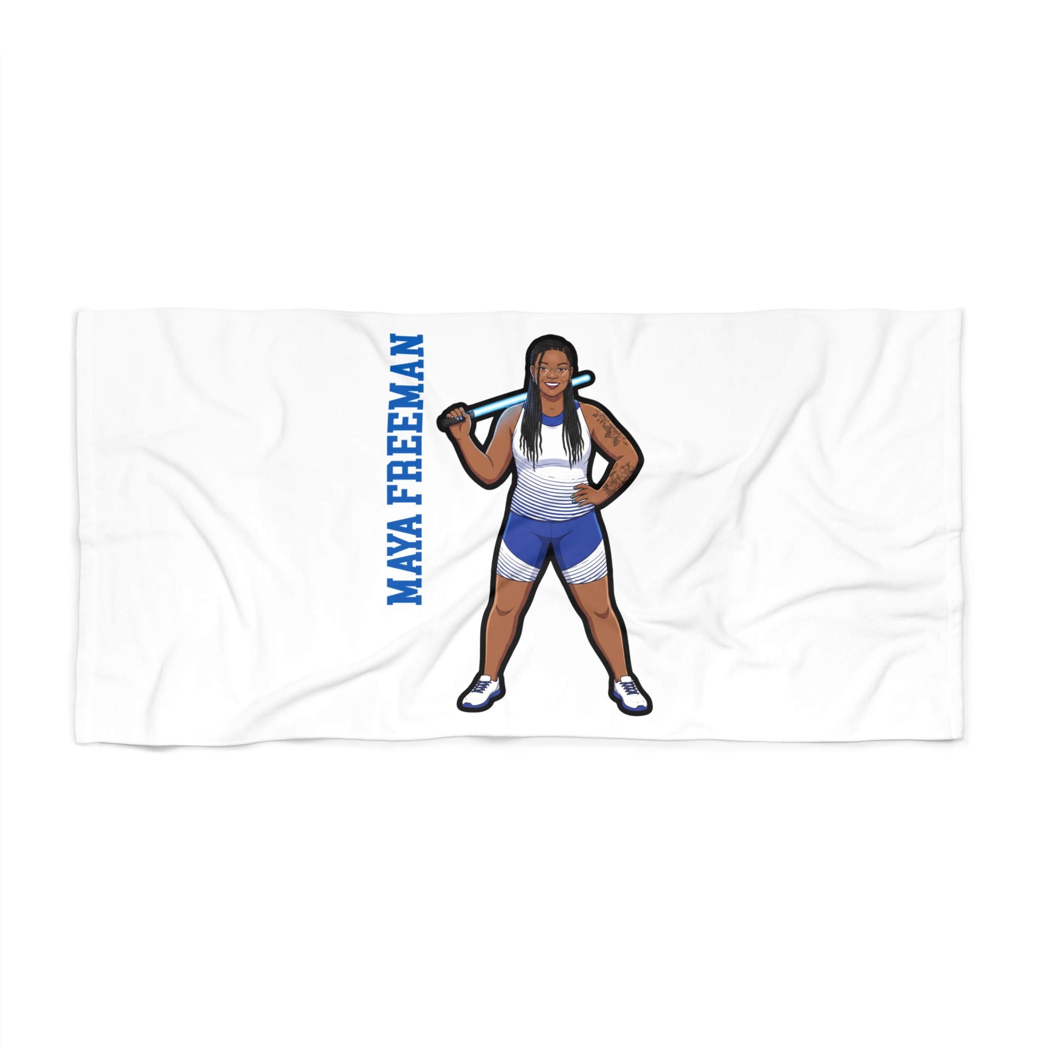 Beach Towel — character_name_vertical in Classic
