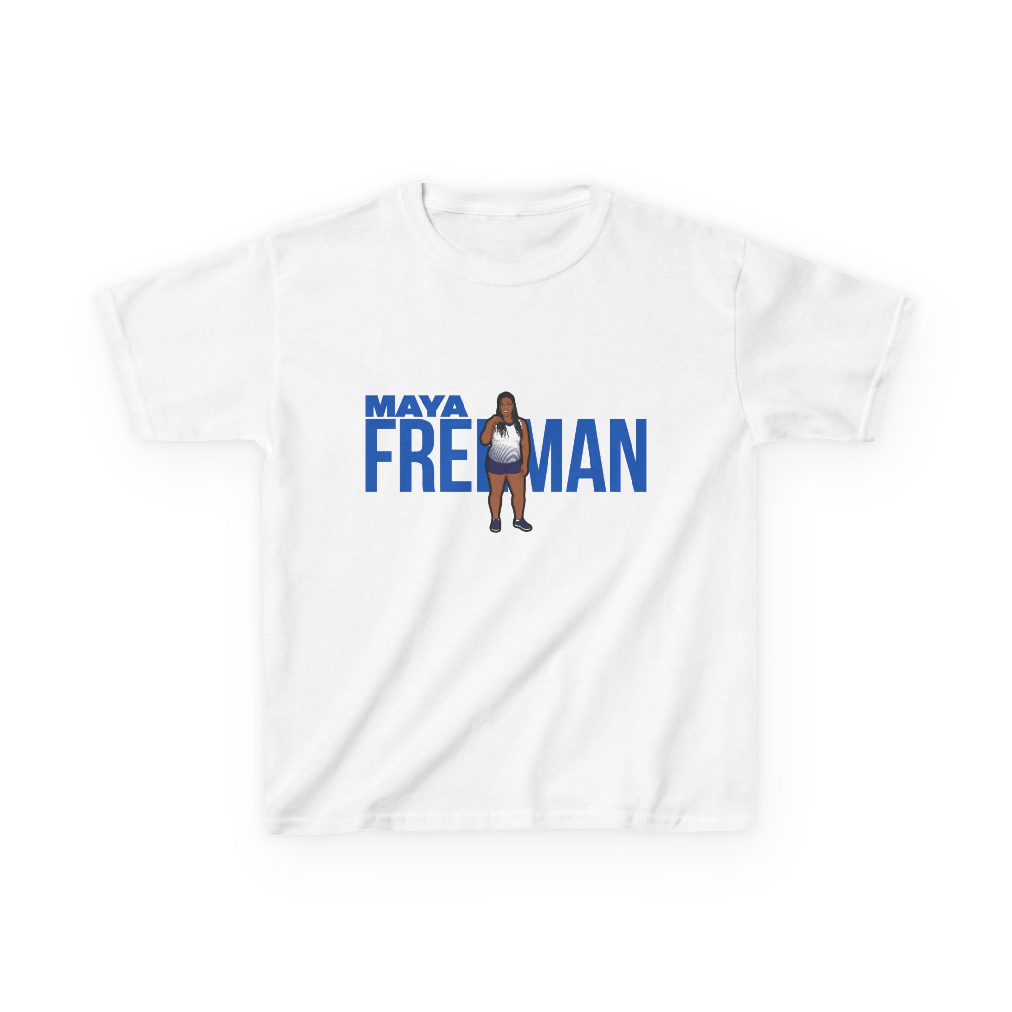 Youth Tee — character_player_name in White