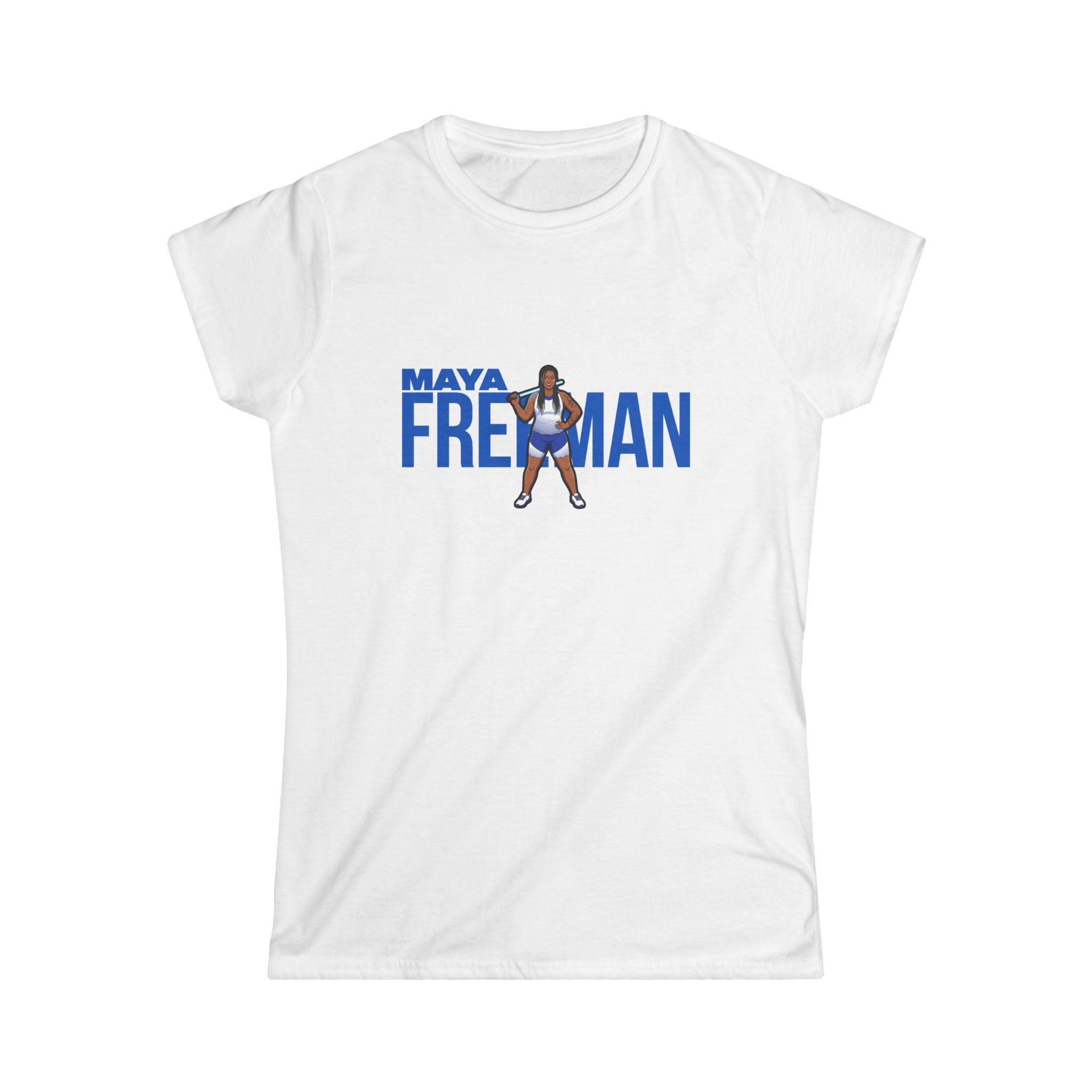 Women's Softstyle Tee — character_player_name in White