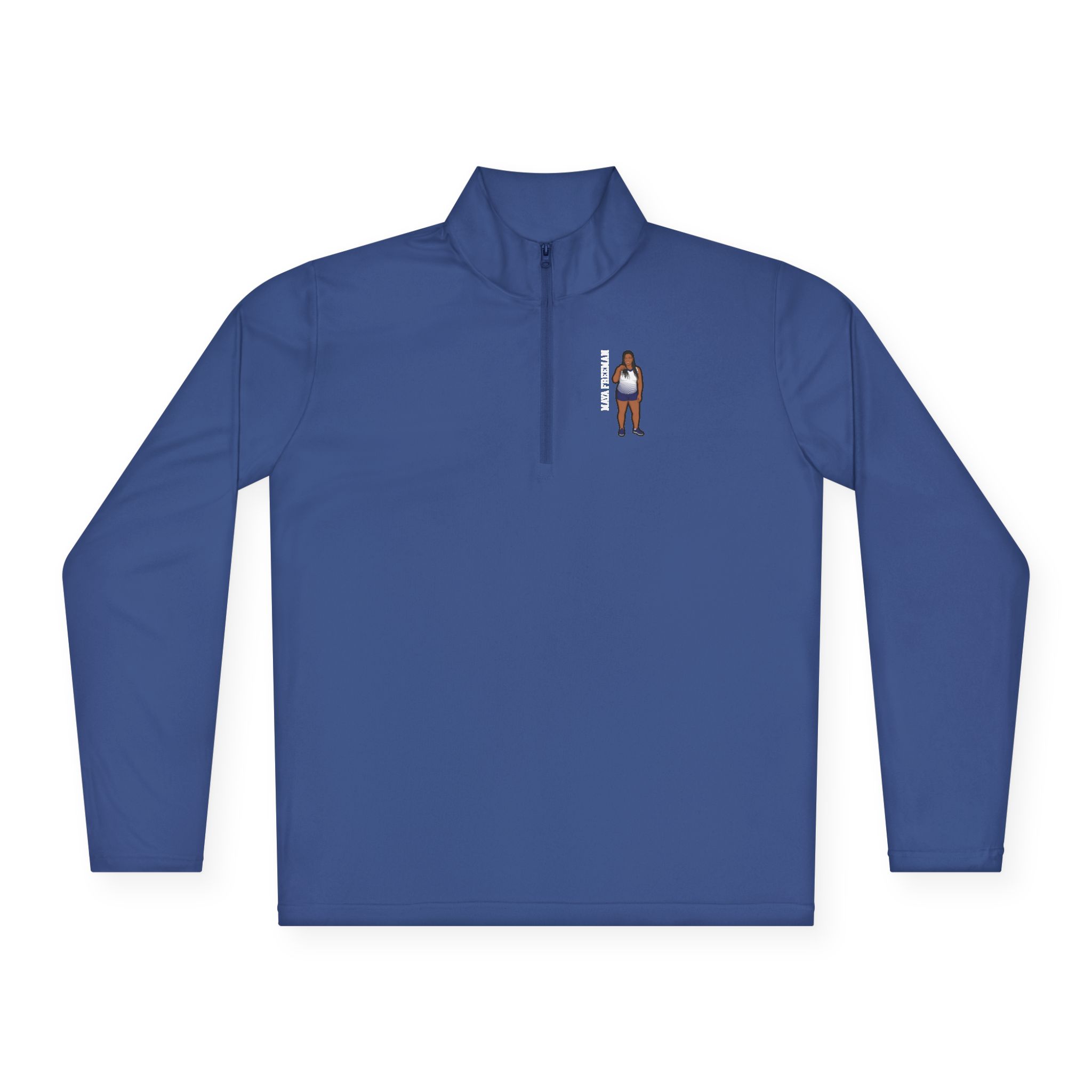 Q-Zip Pullover — character_name_vertical in Royal