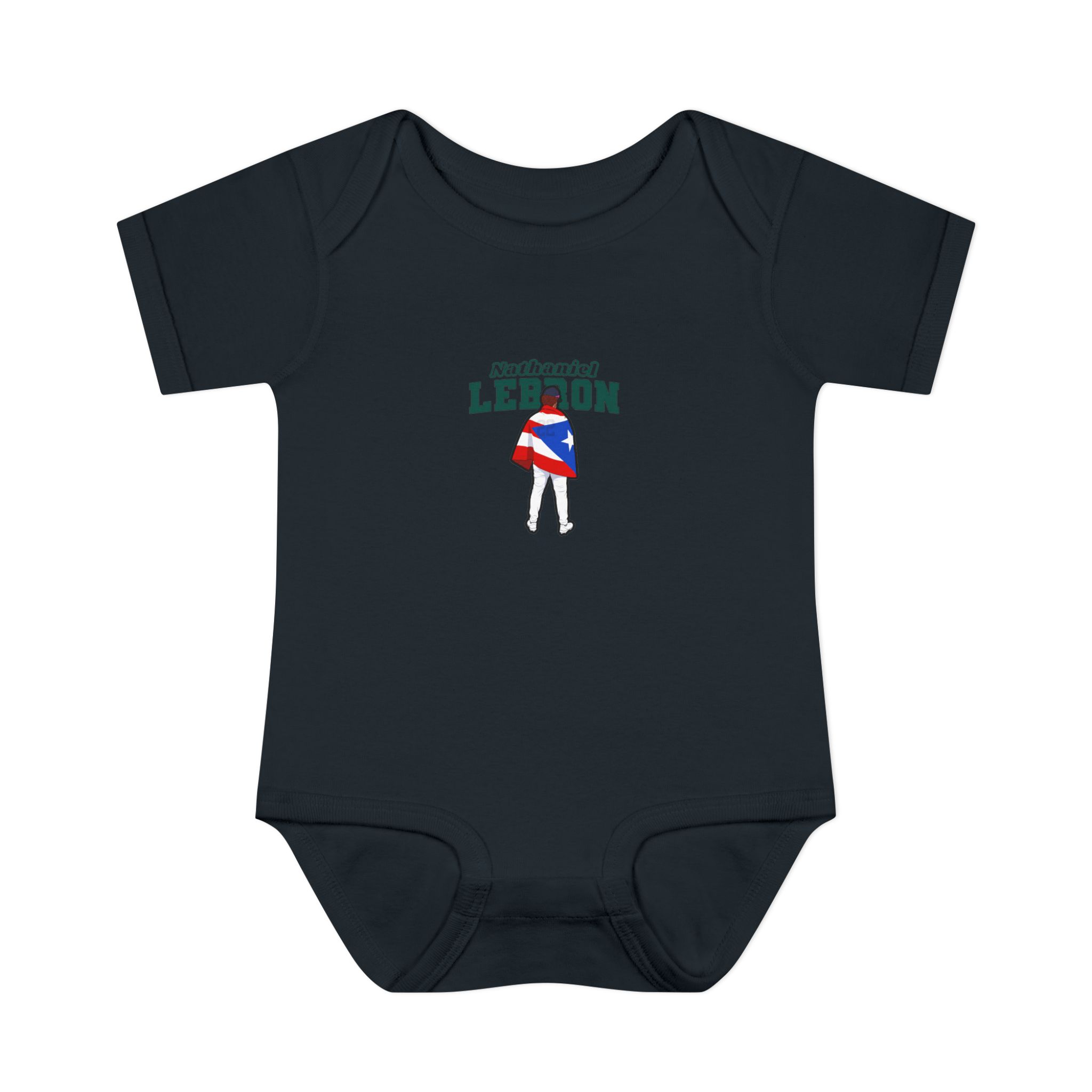 Baby Onesie — character_name_arch in Black
