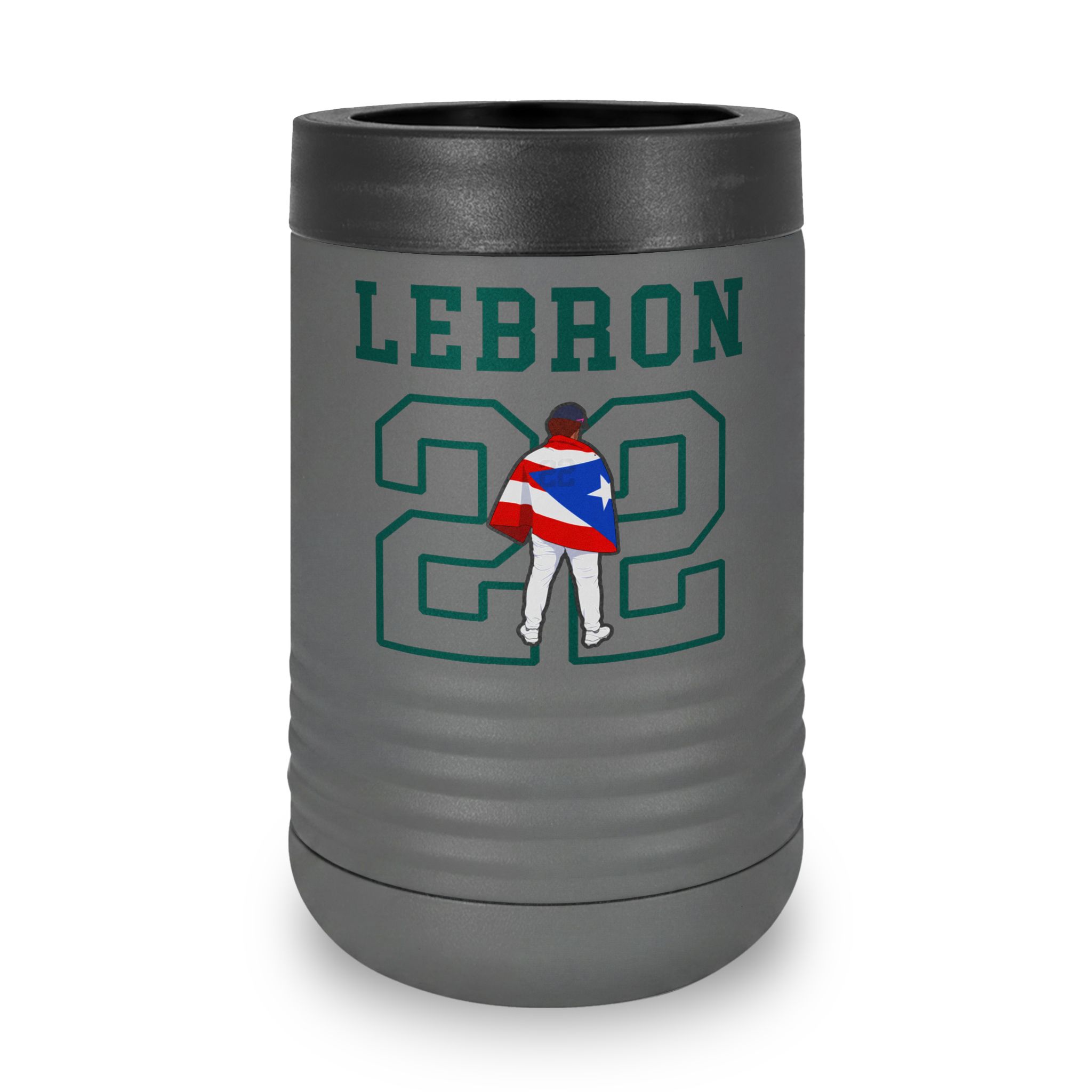 Stainless Can Cooler — character_shirsey in Grey