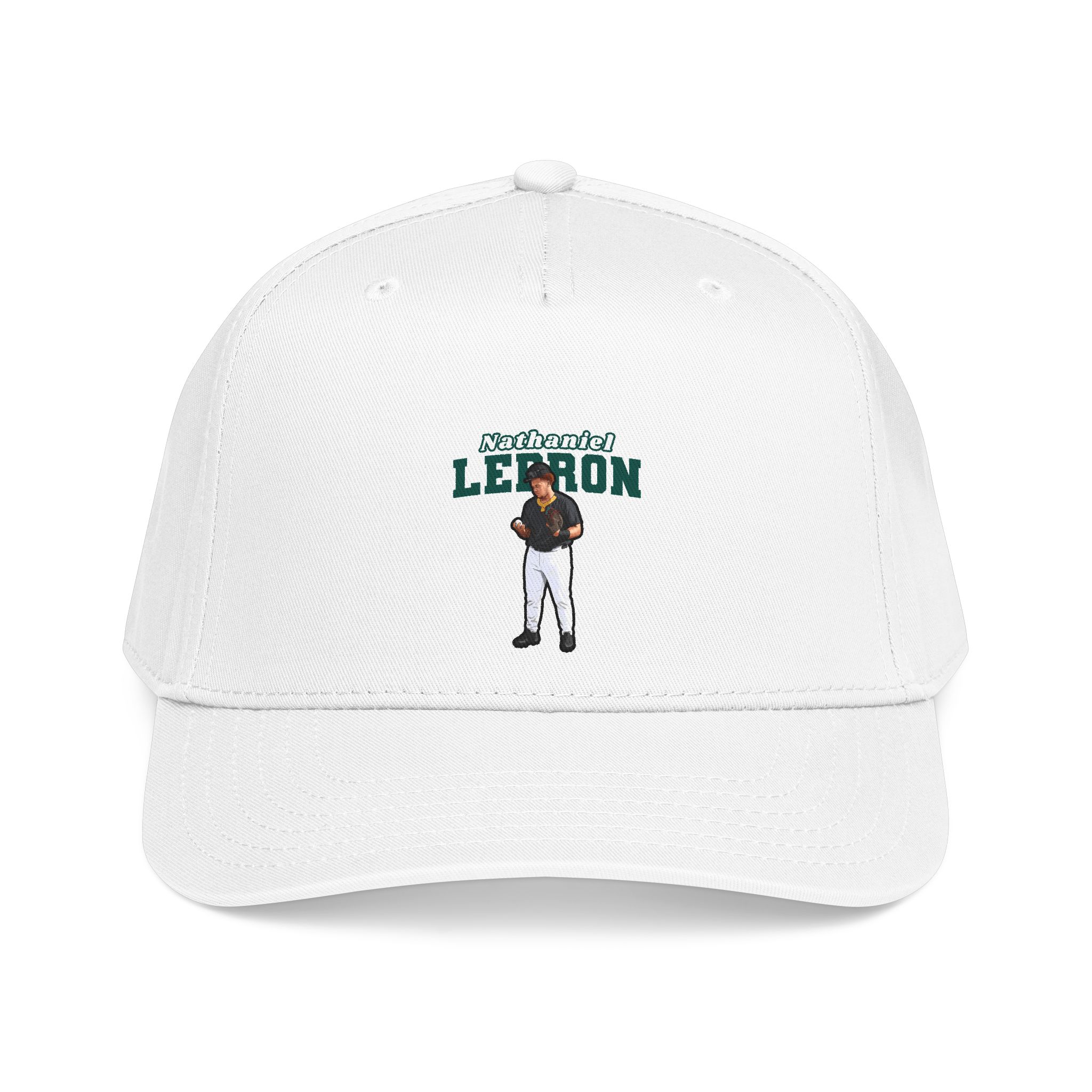 Baseball Cap — character_name_arch in White