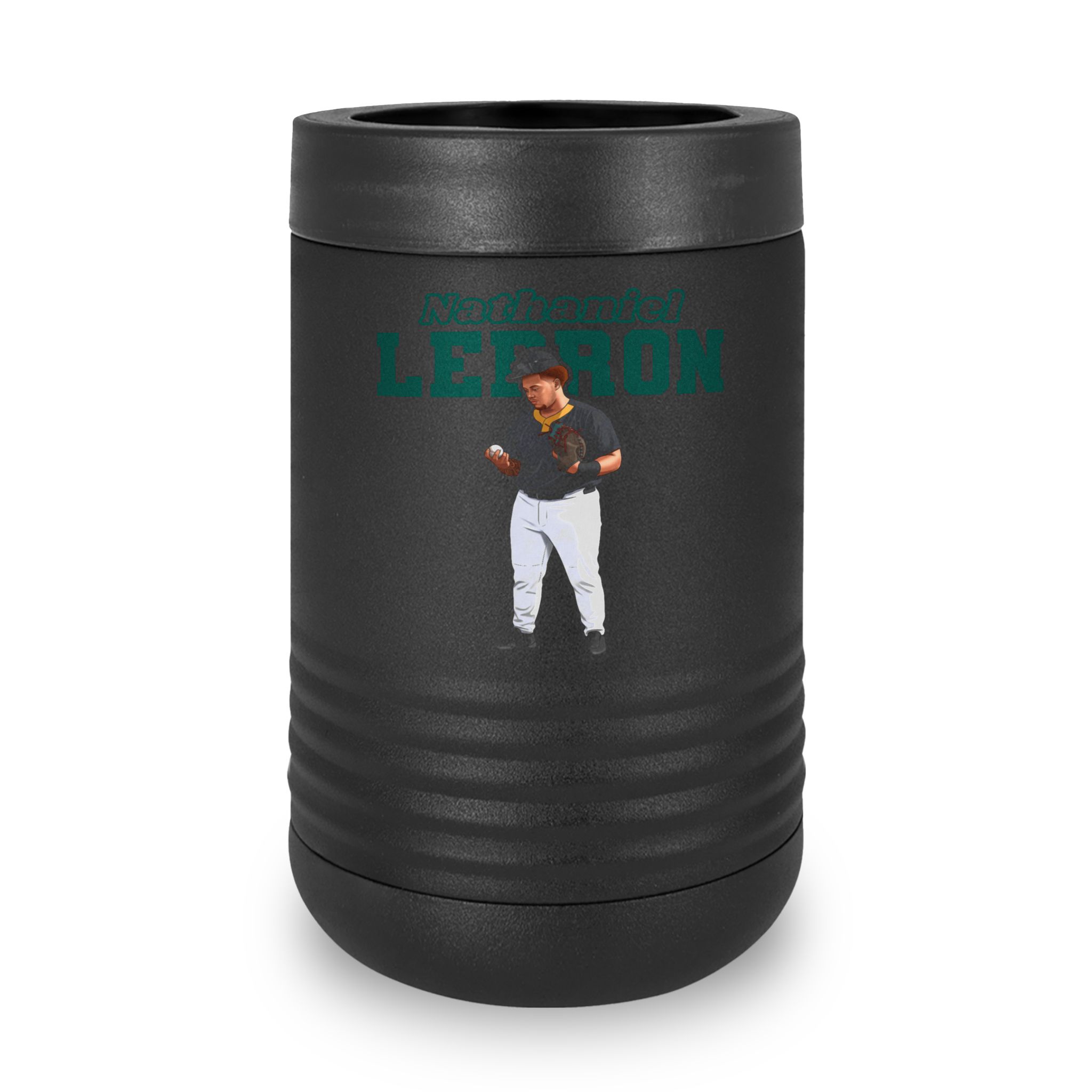 Stainless Can Cooler — character_name_arch in Black