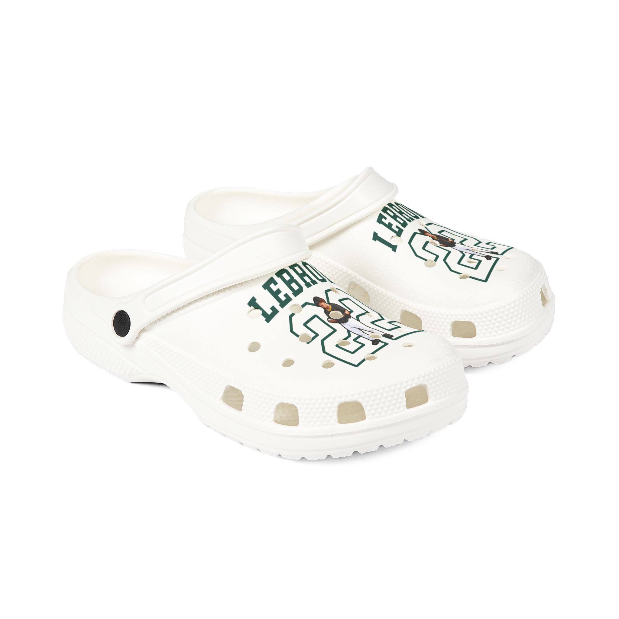 Rubber Clogs — character_shirsey in White