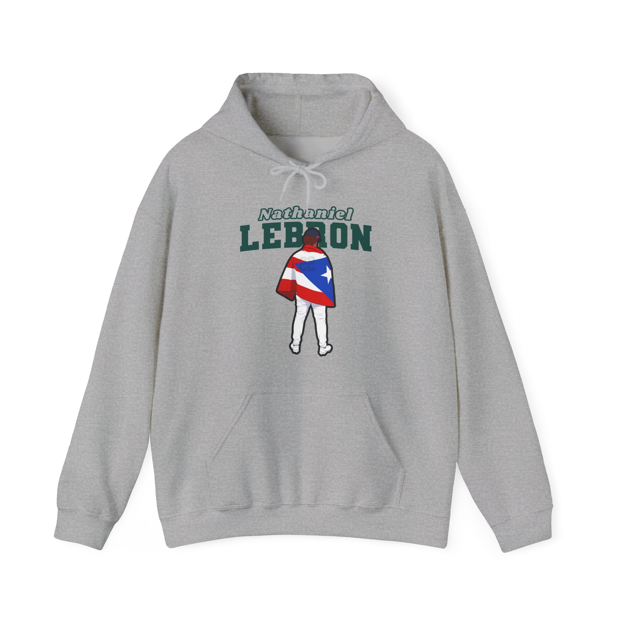 Hoodie — character_name_arch in Grey