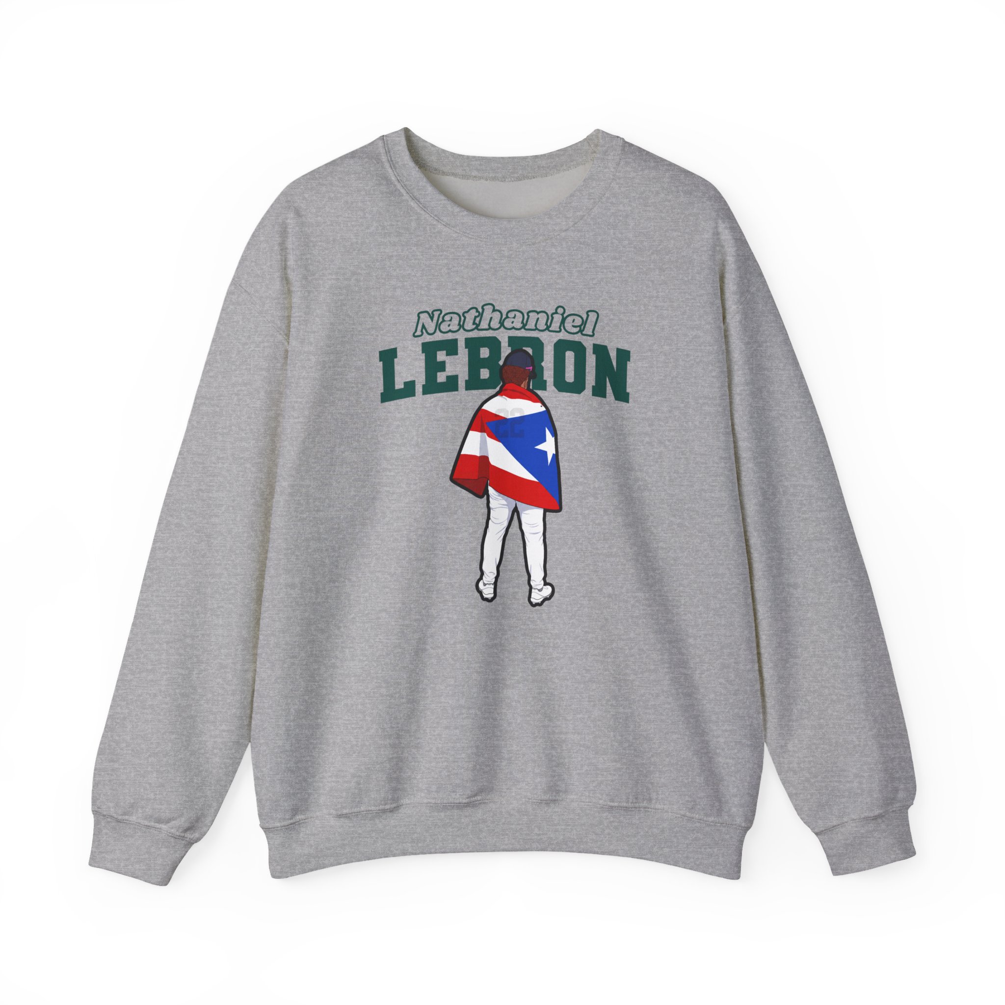 Crewneck Sweatshirt — character_name_arch in Grey