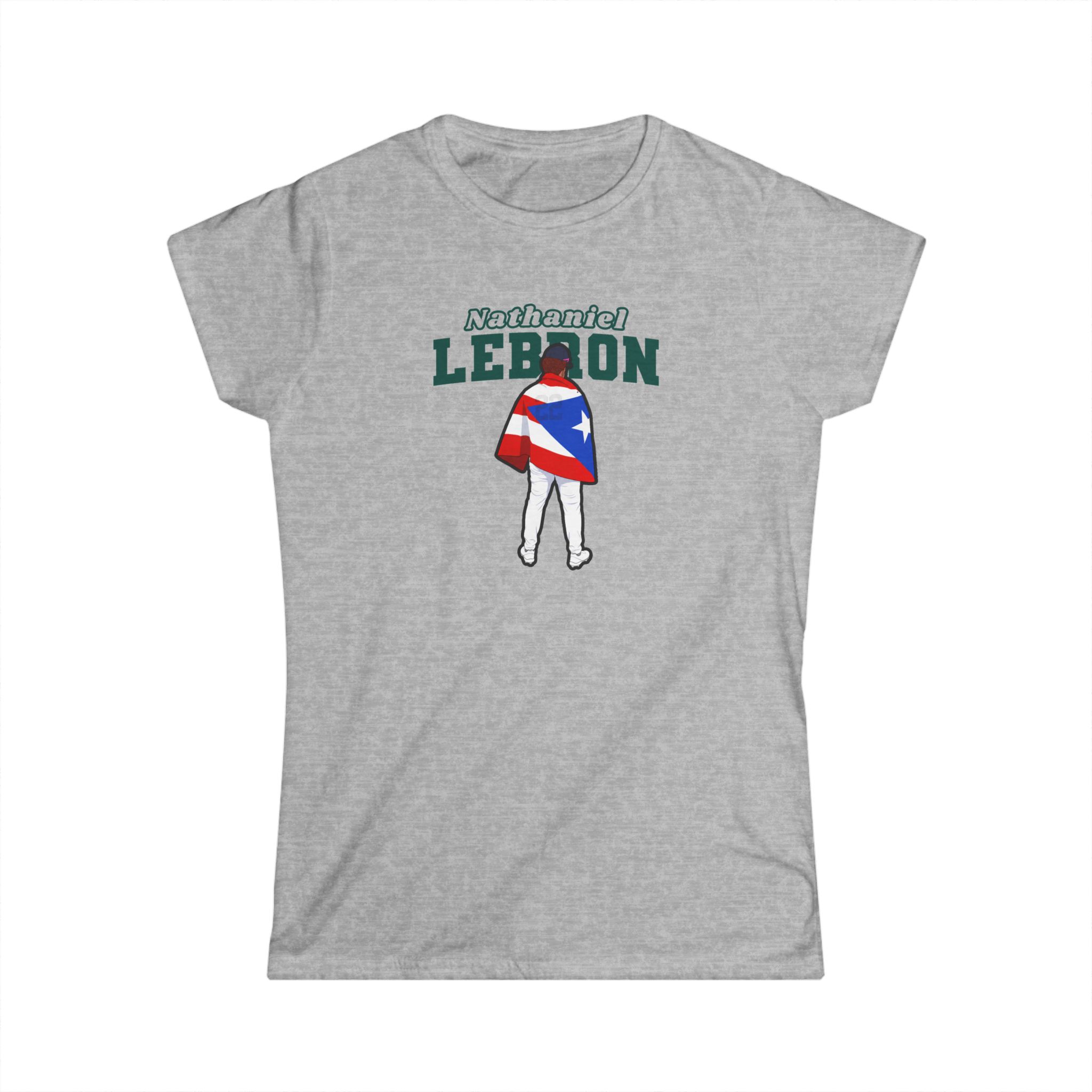 Women's Softstyle Tee — character_name_arch in Grey