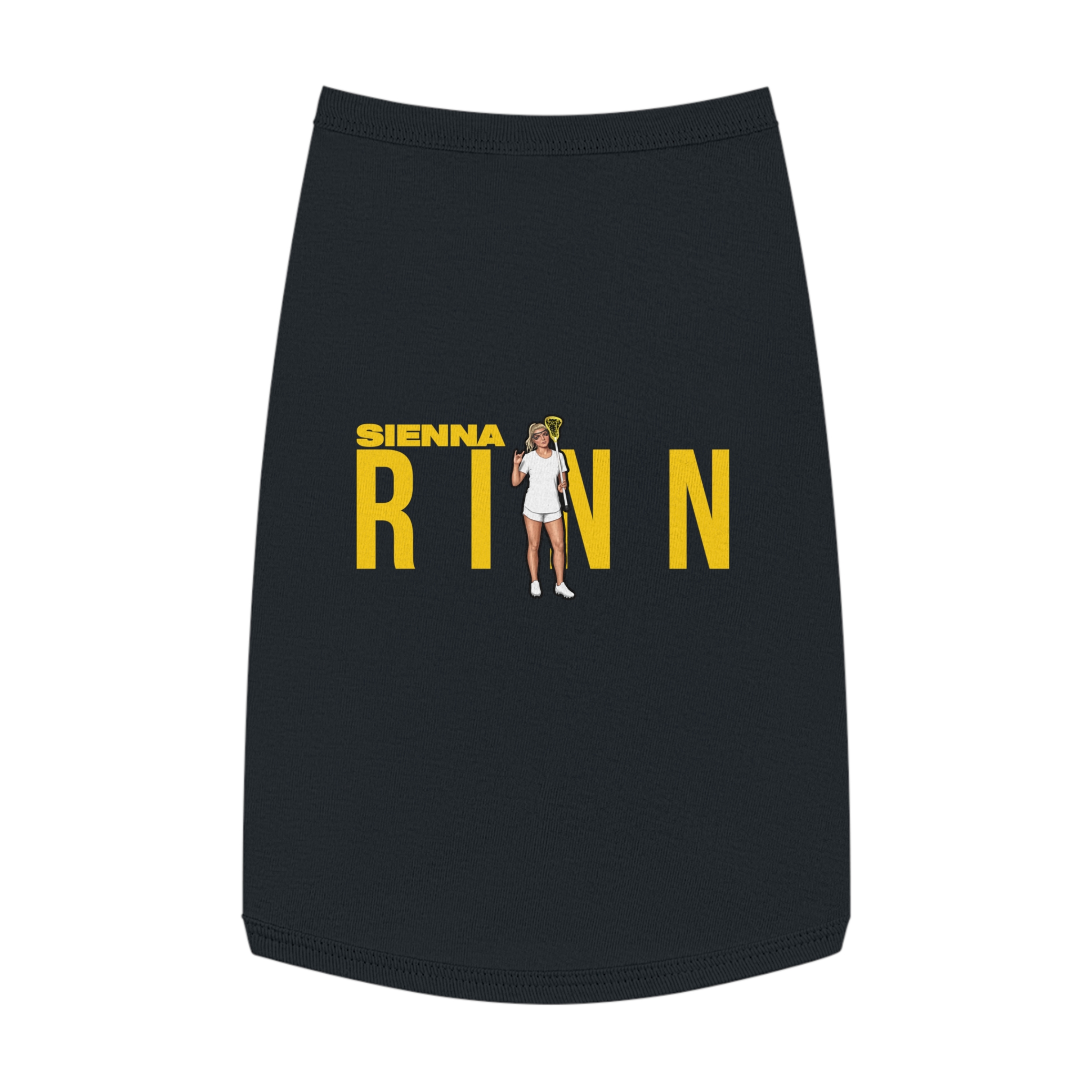 Pet Tank Top — character_player_name in Black