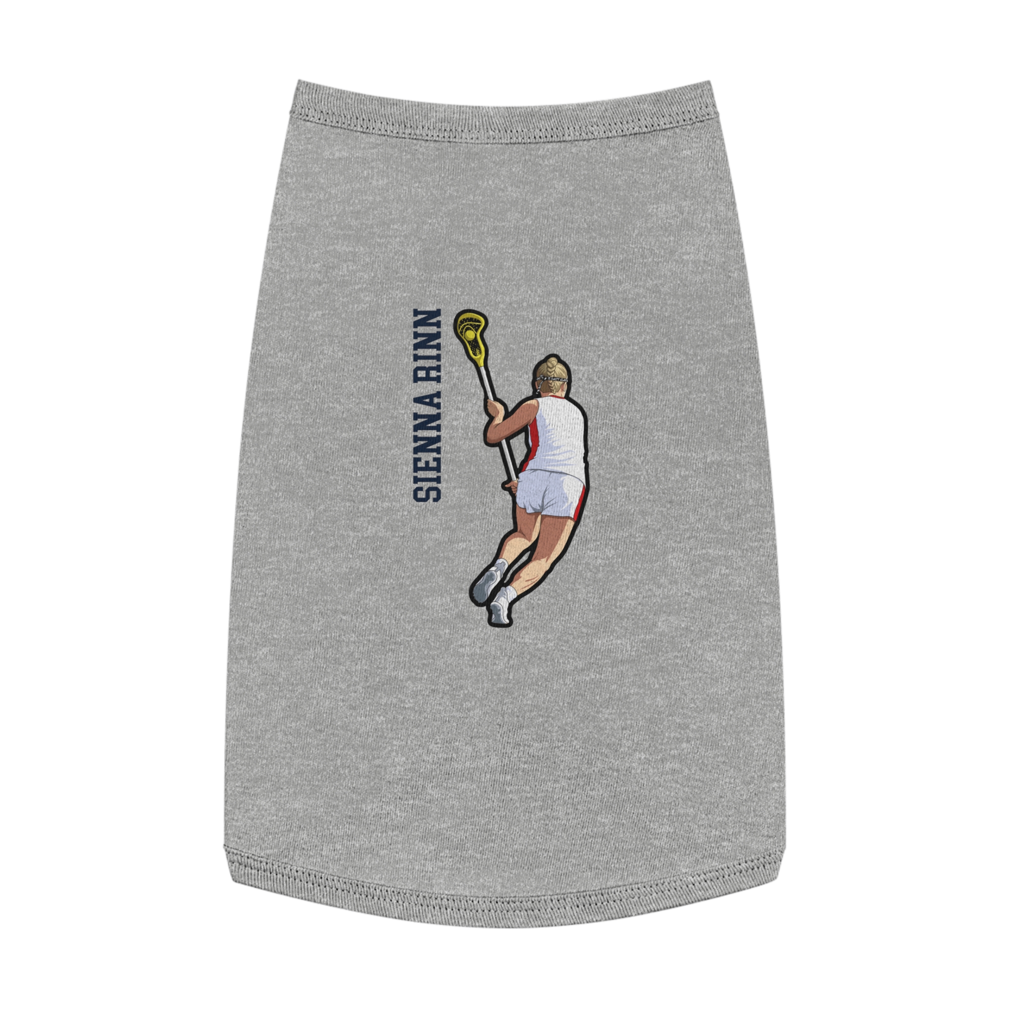 Pet Tank Top — character_name_vertical in White