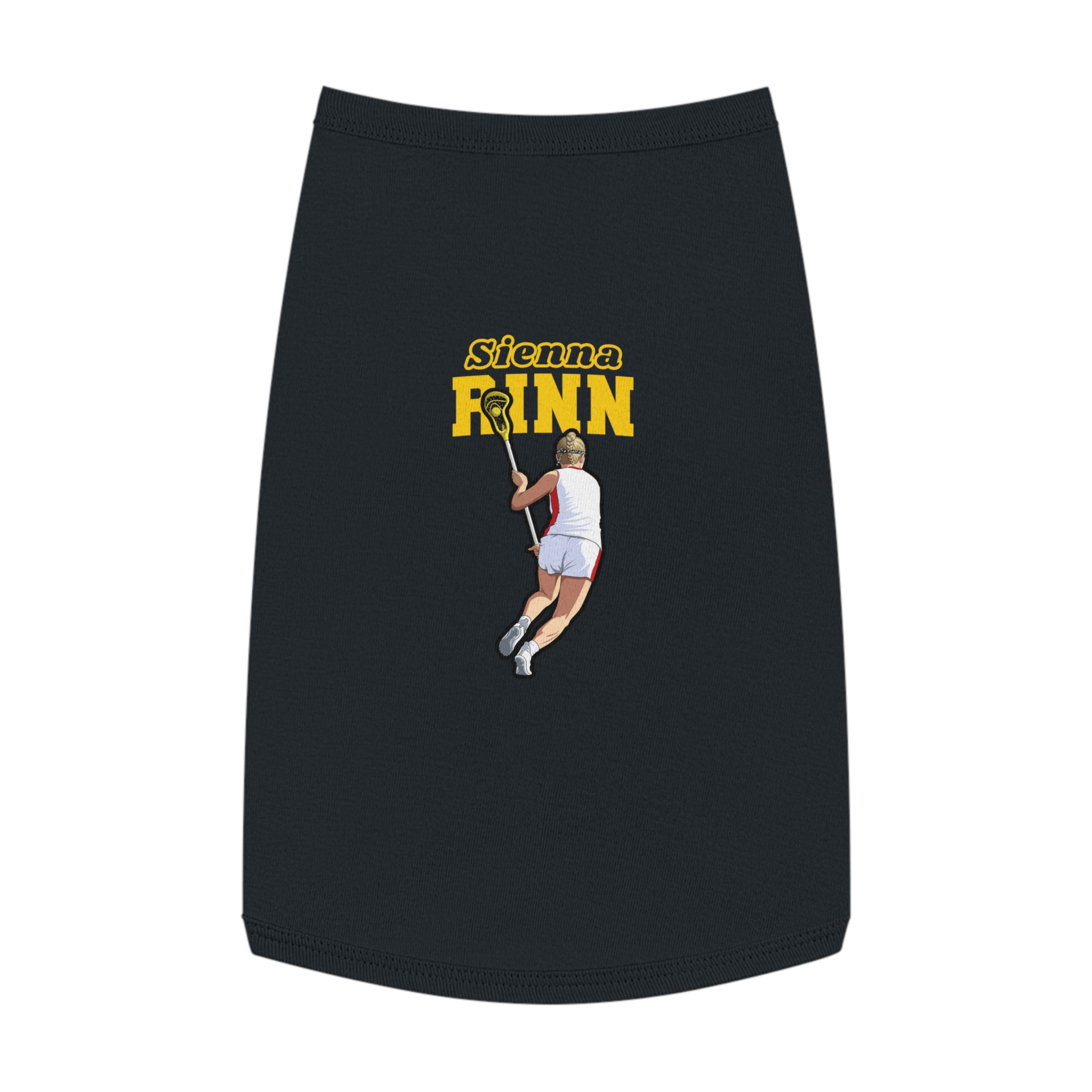 Pet Tank Top — character_name_arch in Black