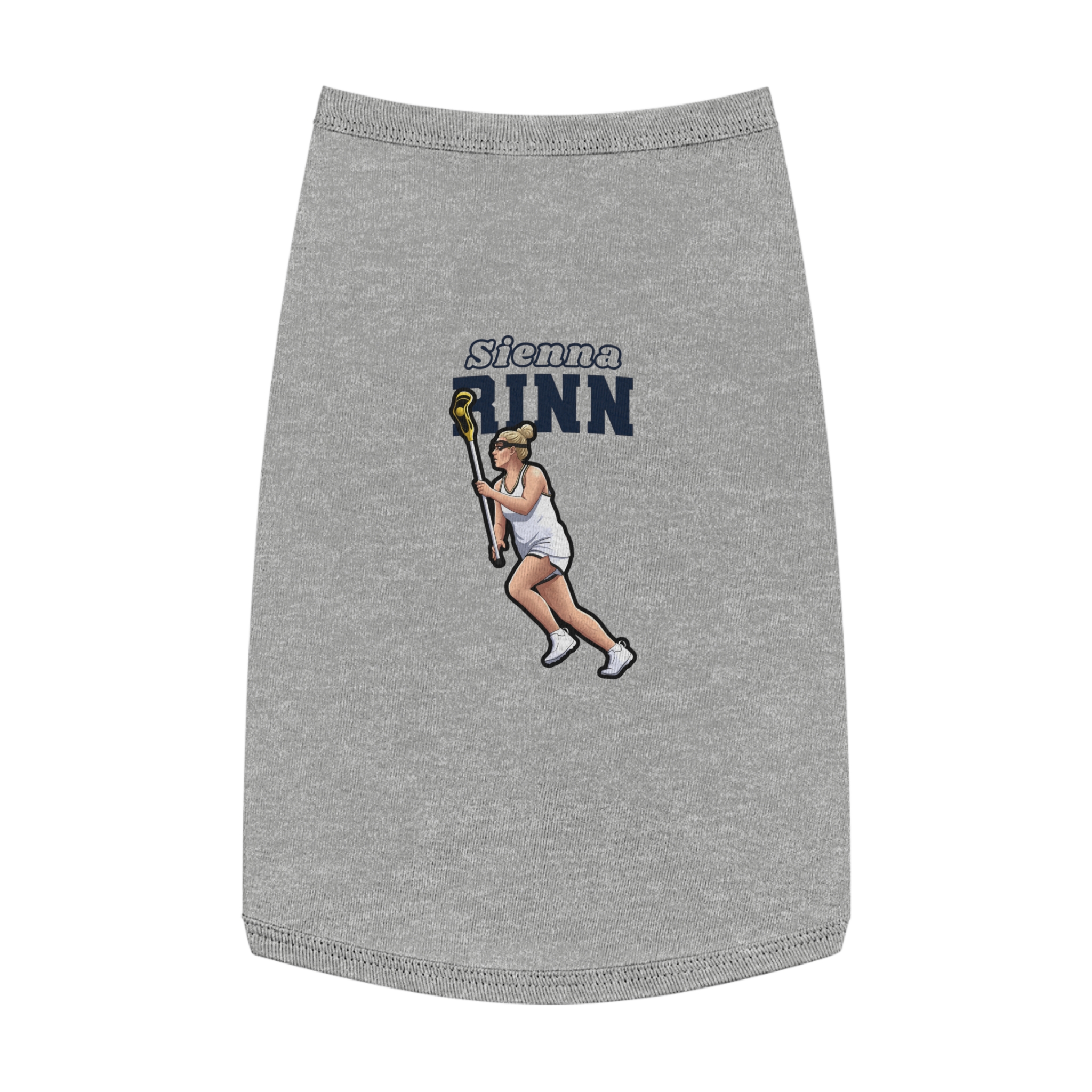 Pet Tank Top — character_name_arch in White