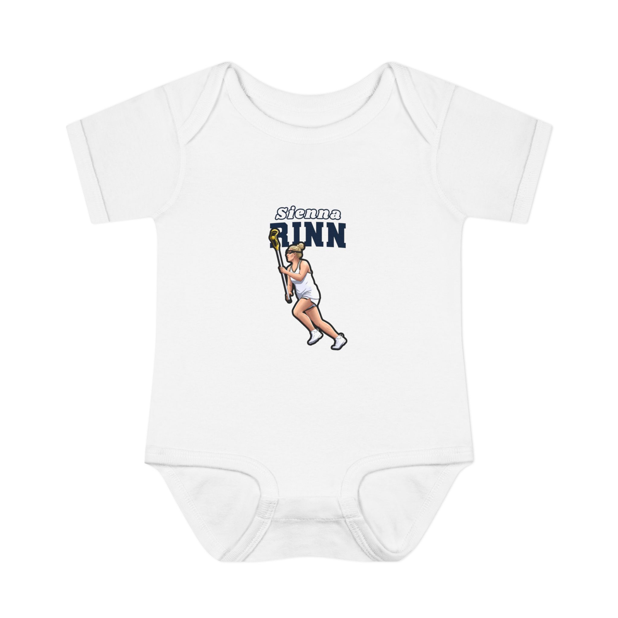 Baby Onesie — character_name_arch in White