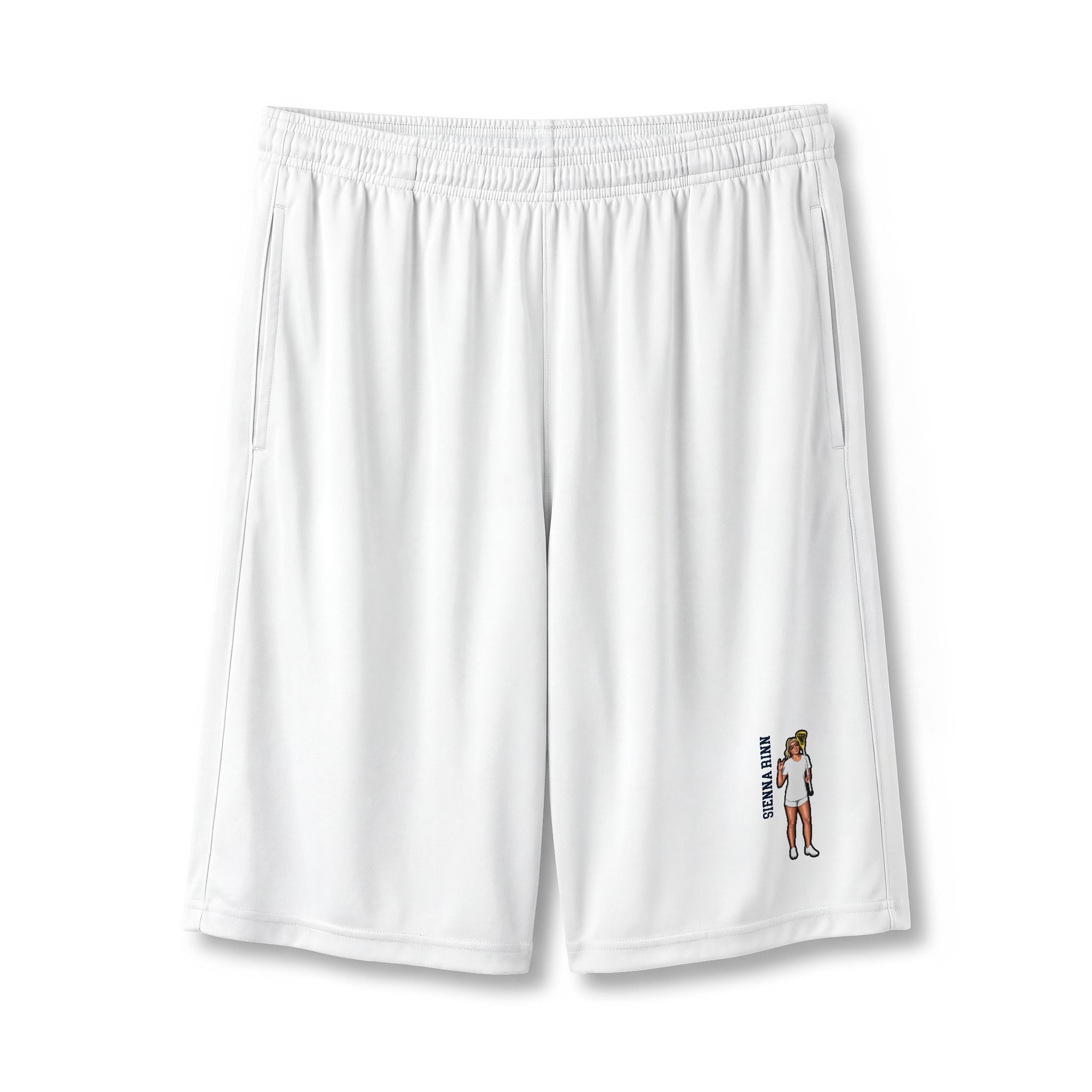 Shorts — character_name_vertical in White