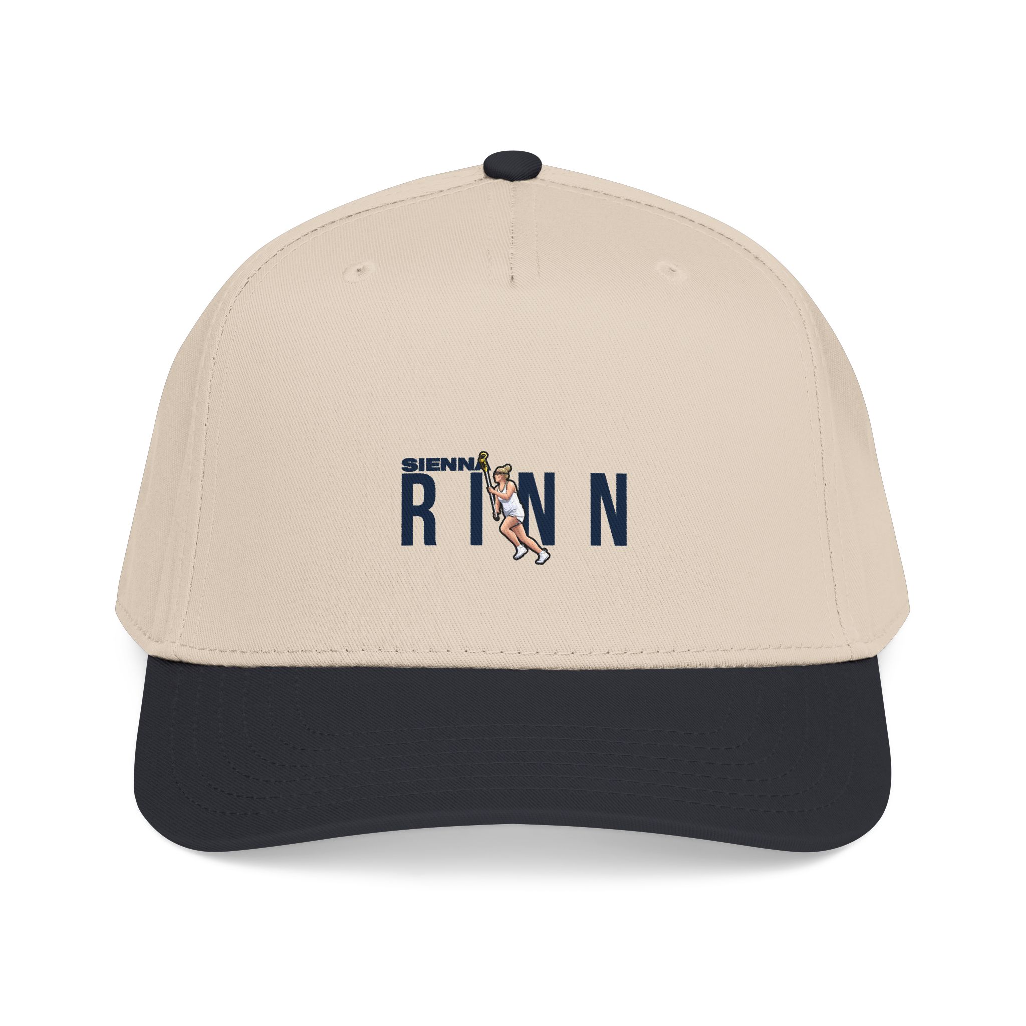 Baseball Cap — character_player_name in Black / Natural
