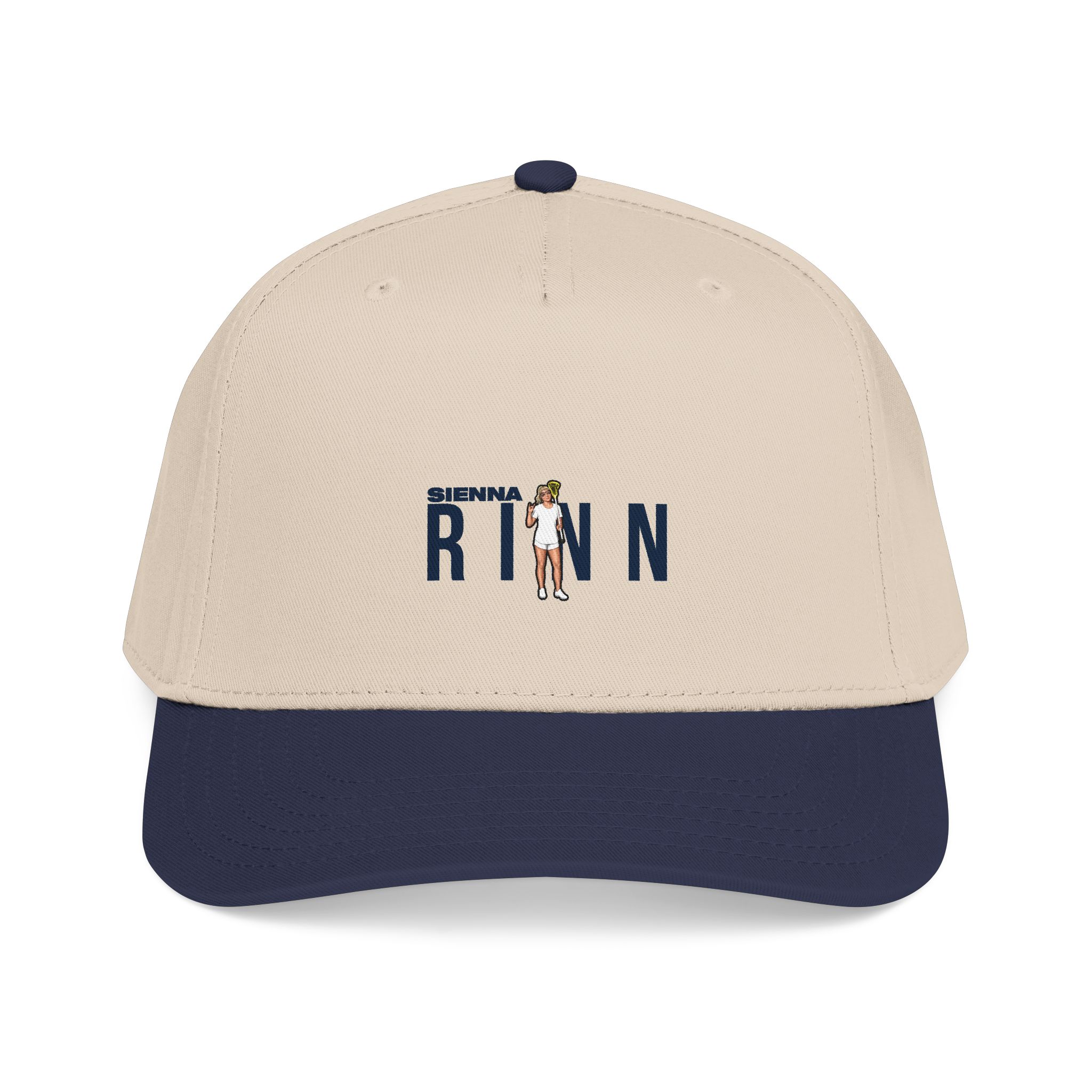 Baseball Cap — character_player_name in Navy / Natural