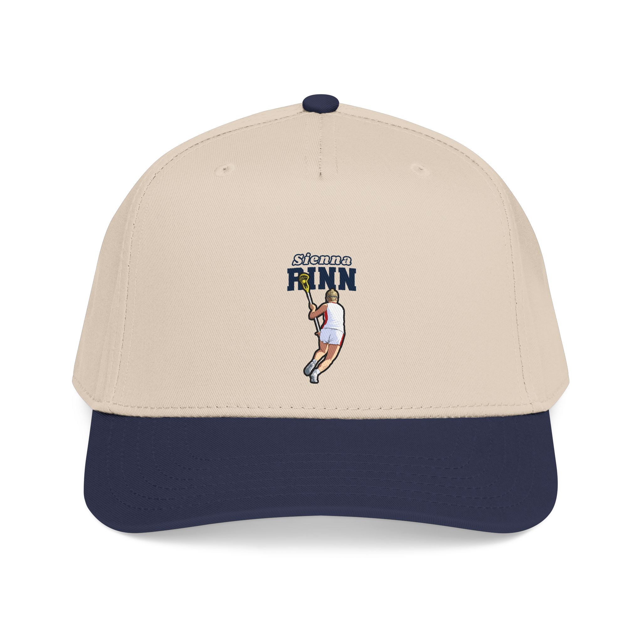 Baseball Cap — character_name_arch in Navy / Natural