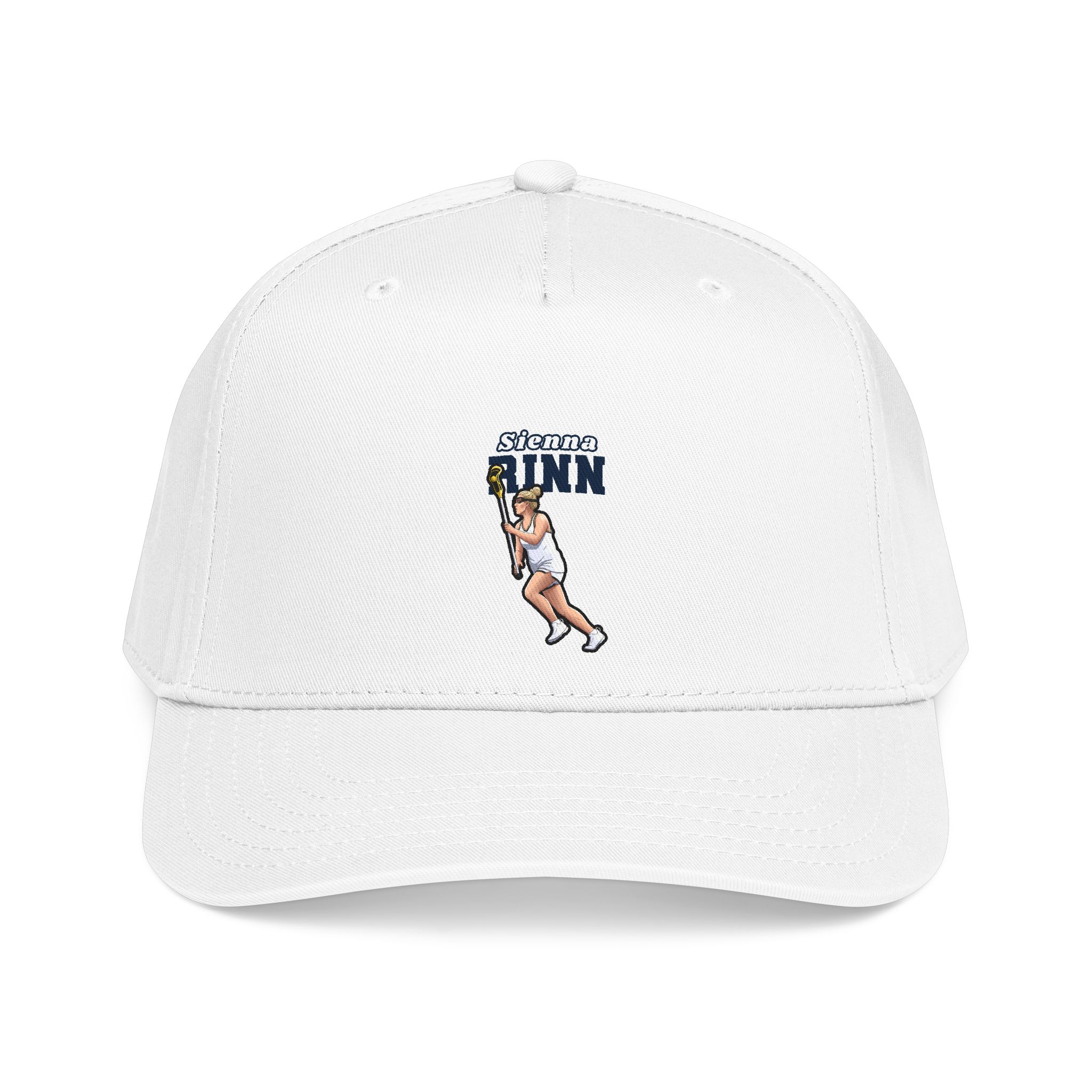 Baseball Cap — character_name_arch in White