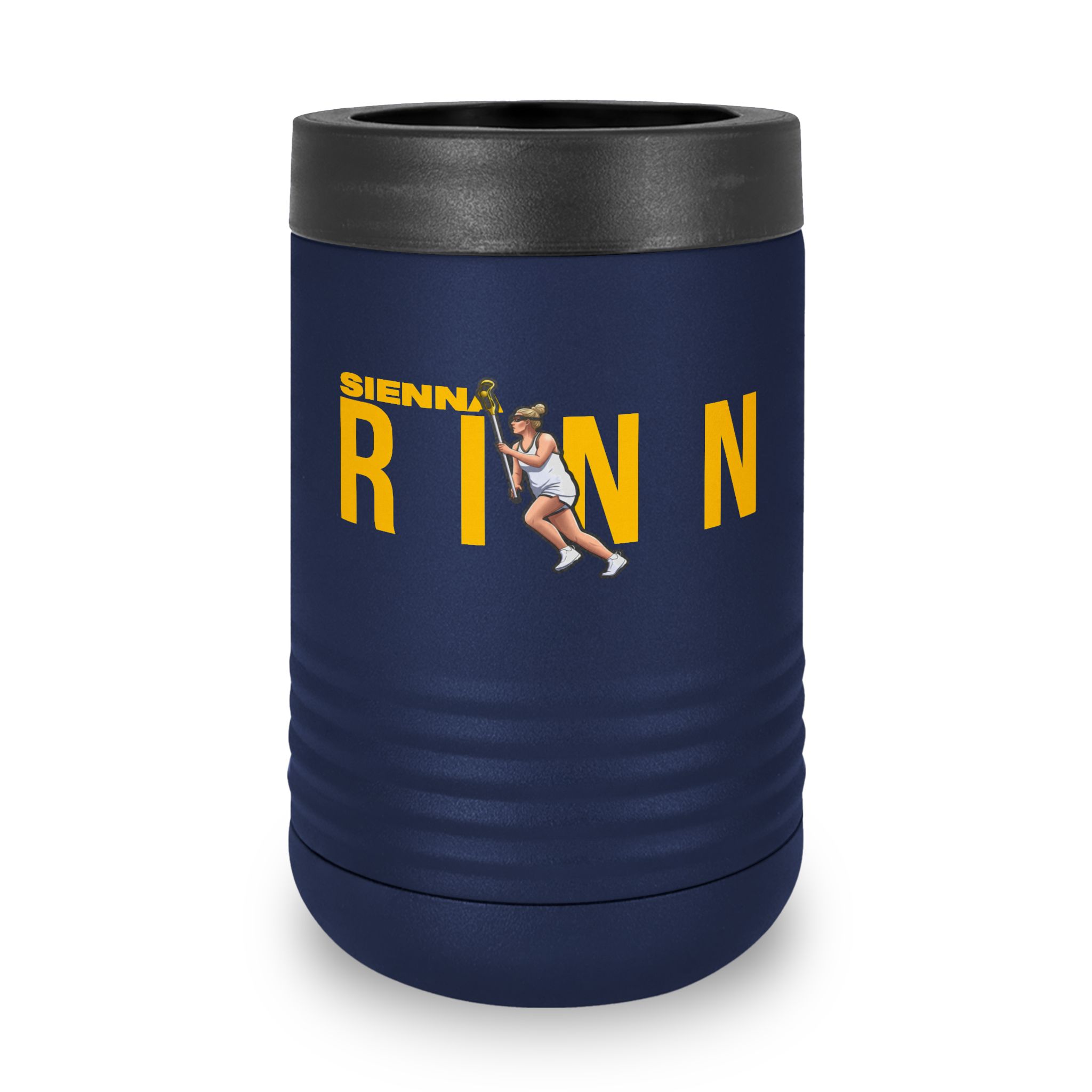 Stainless Can Cooler — character_player_name in Navy