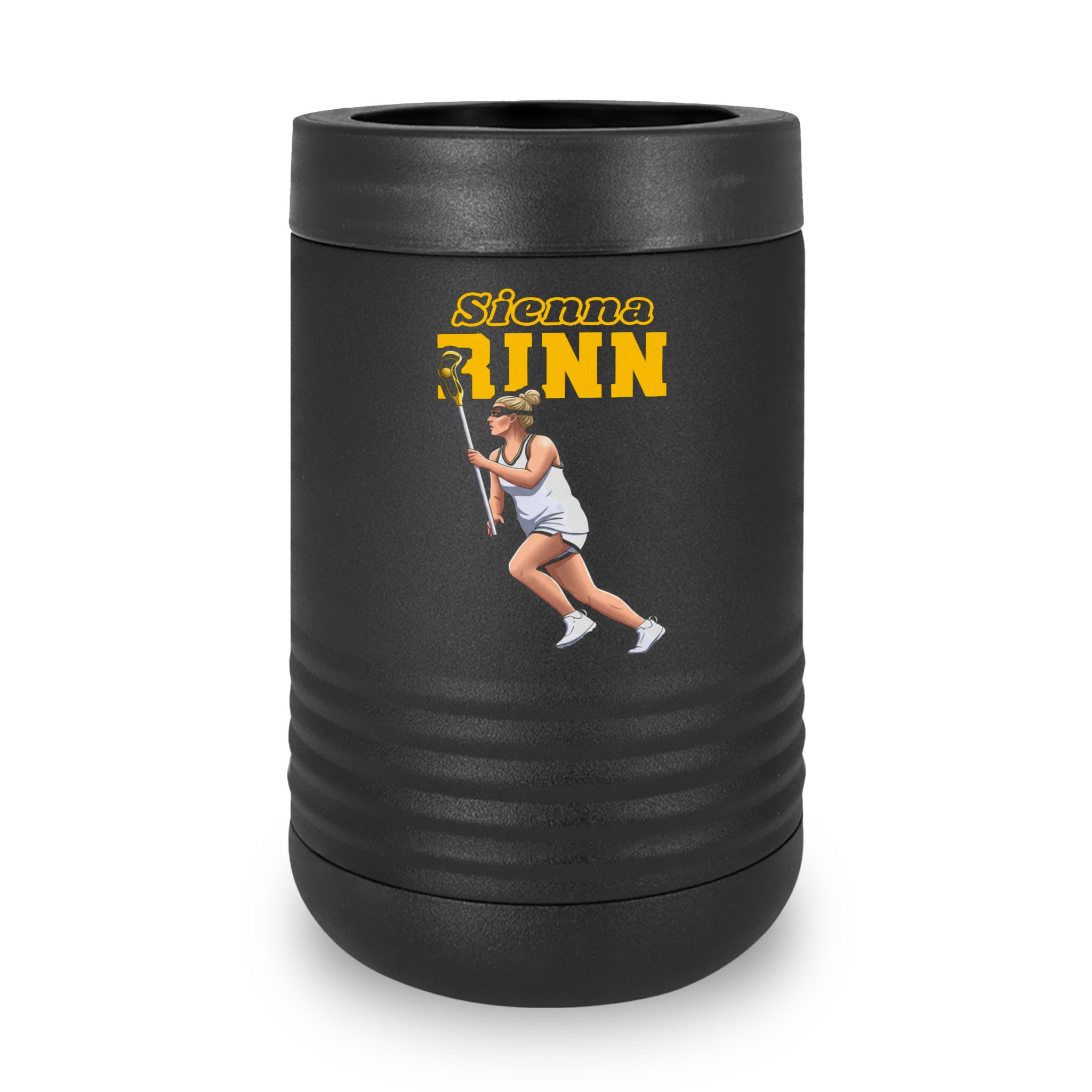 Stainless Can Cooler — character_name_arch in Black