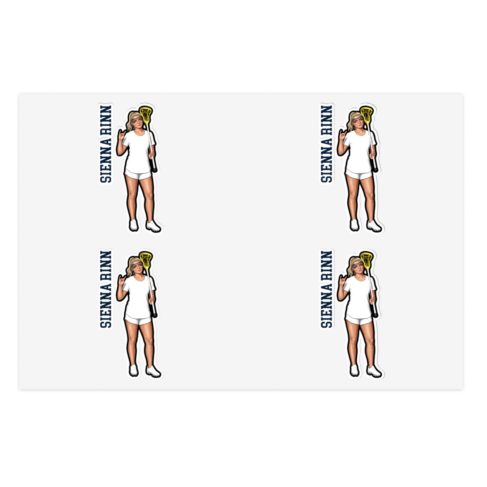 Sticker Sheet — character_name_vertical in Classic