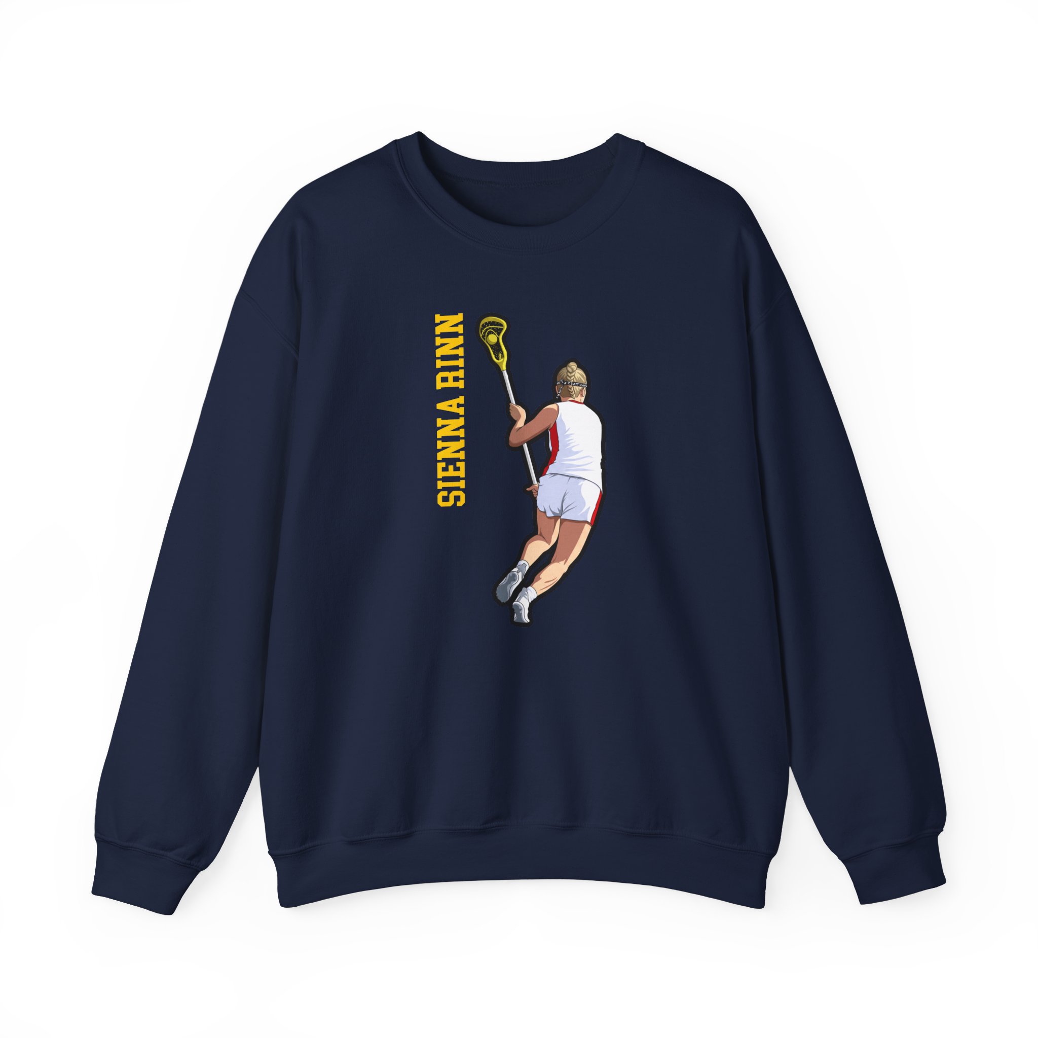 Crewneck Sweatshirt — character_name_vertical in Navy