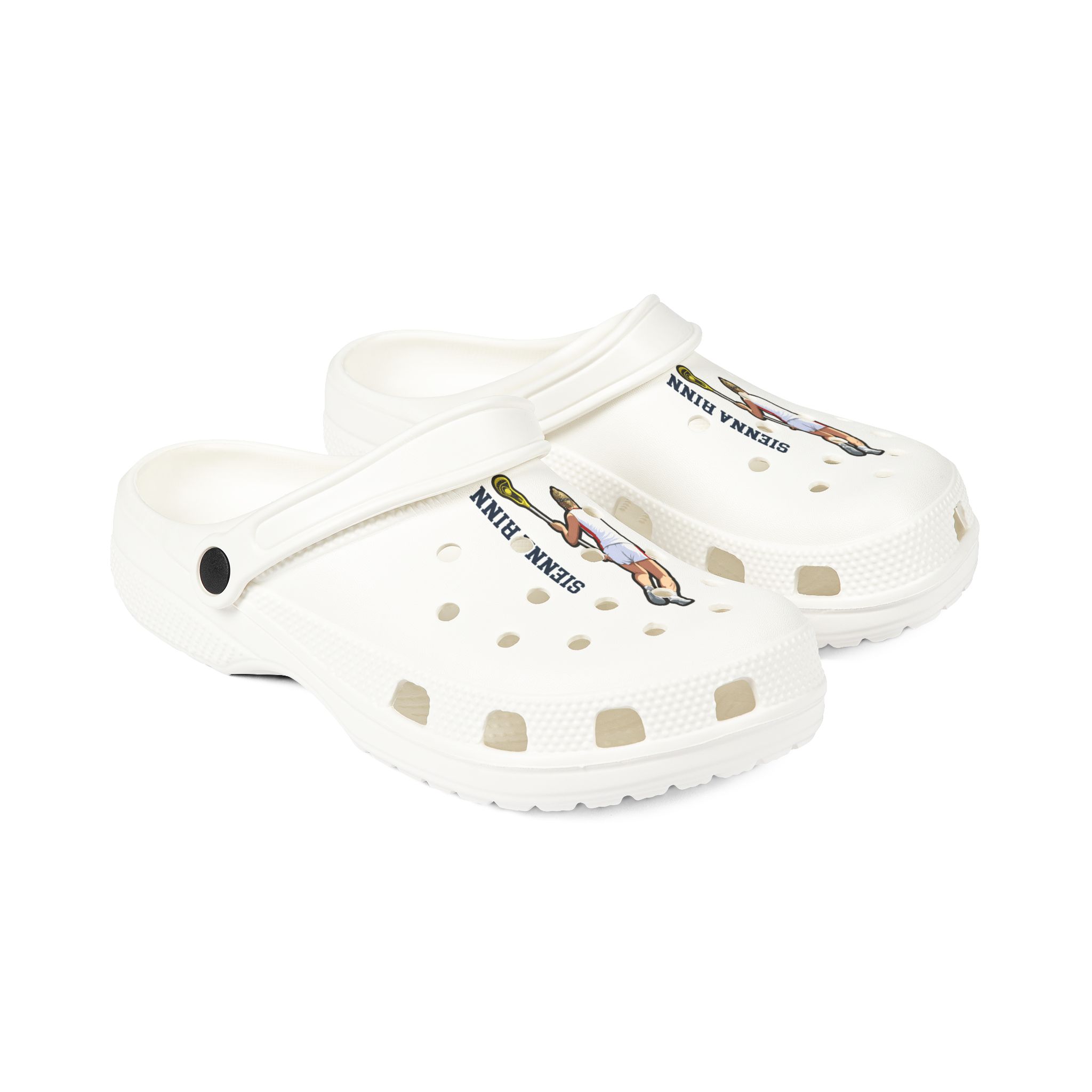 Rubber Clogs — character_name_vertical in White