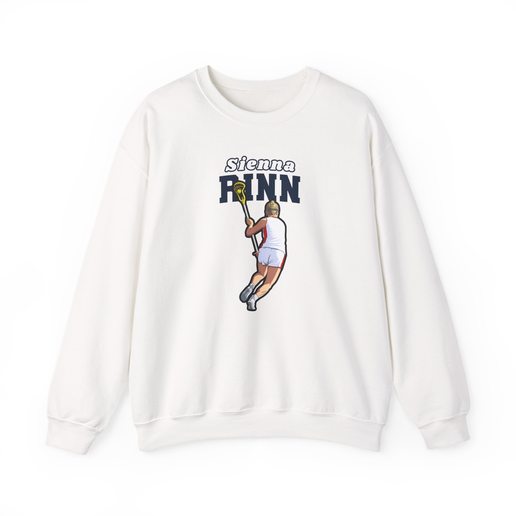 Crewneck Sweatshirt — character_name_arch in White