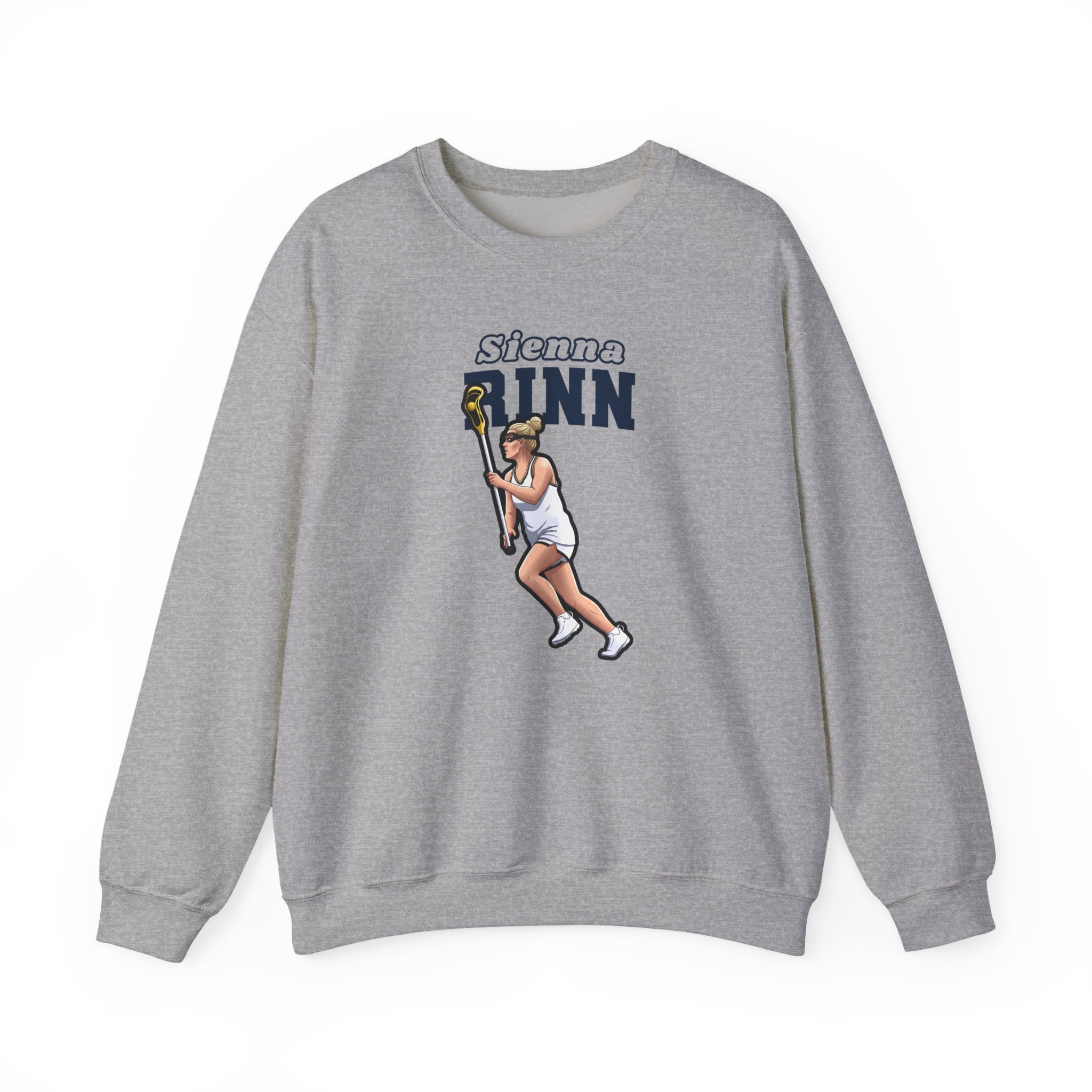 Crewneck Sweatshirt — character_name_arch in Grey