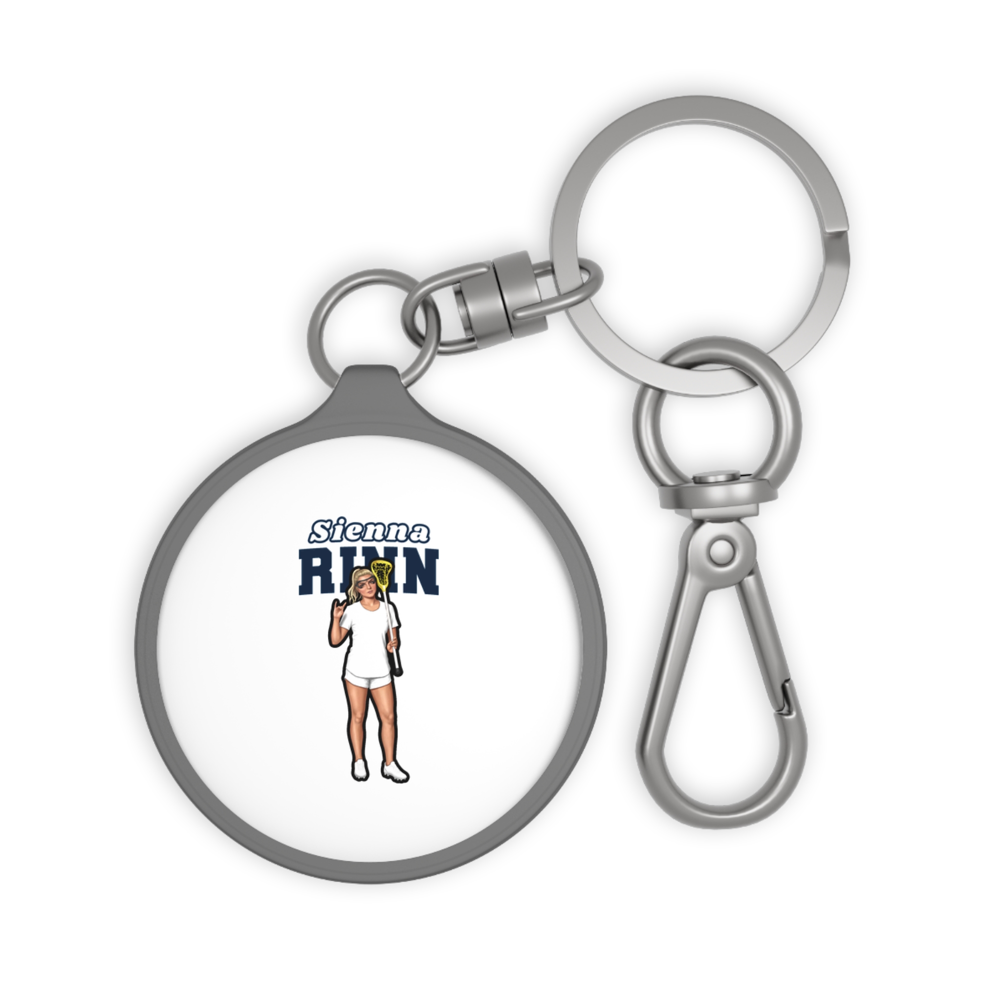 Keychain — character_name_arch in Grey