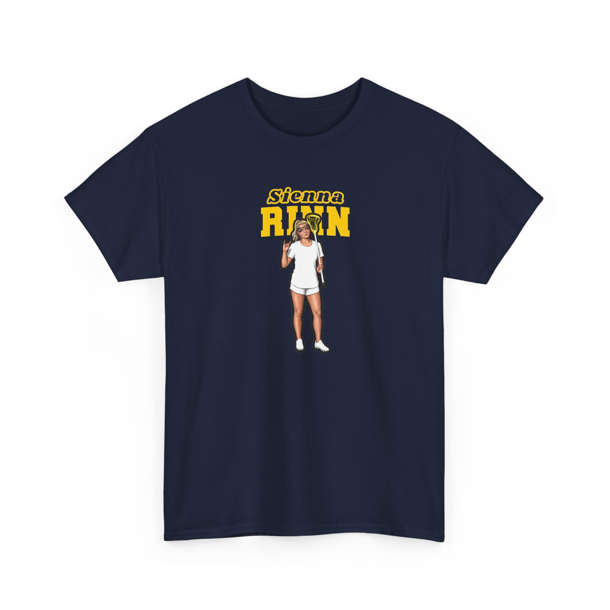 Tee — character_name_arch in Navy