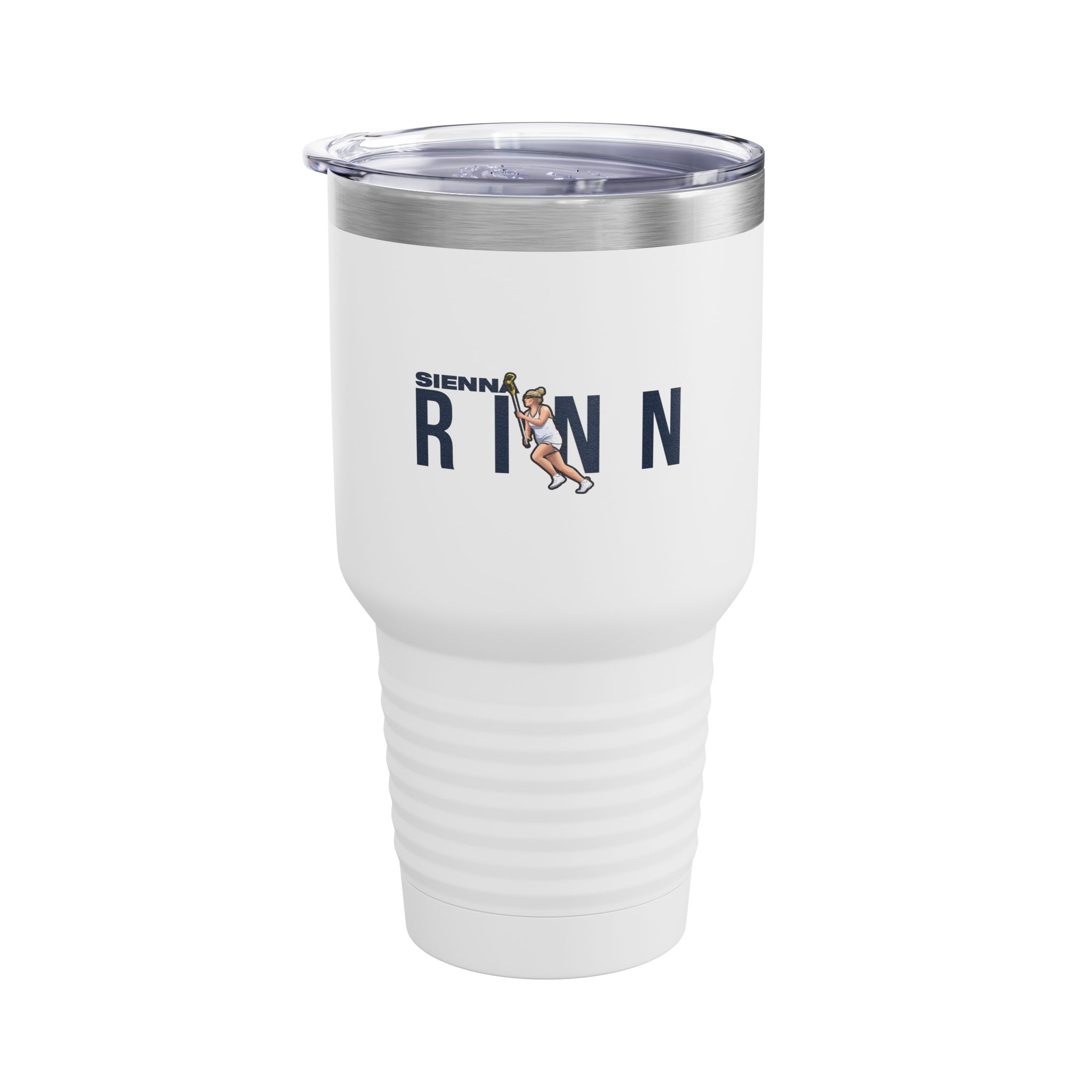 30oz Tumbler — character_player_name in White