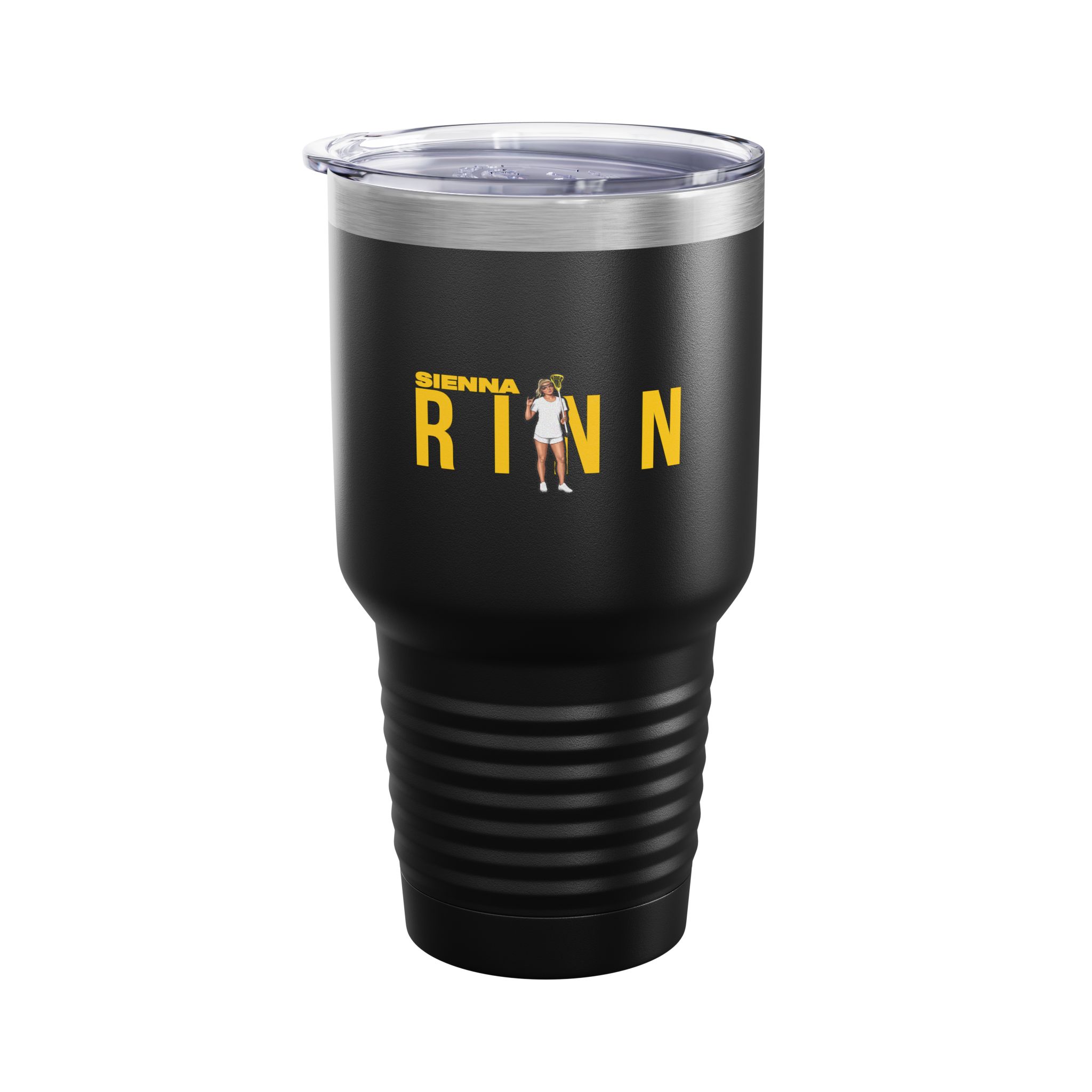 30oz Tumbler — character_player_name in Black