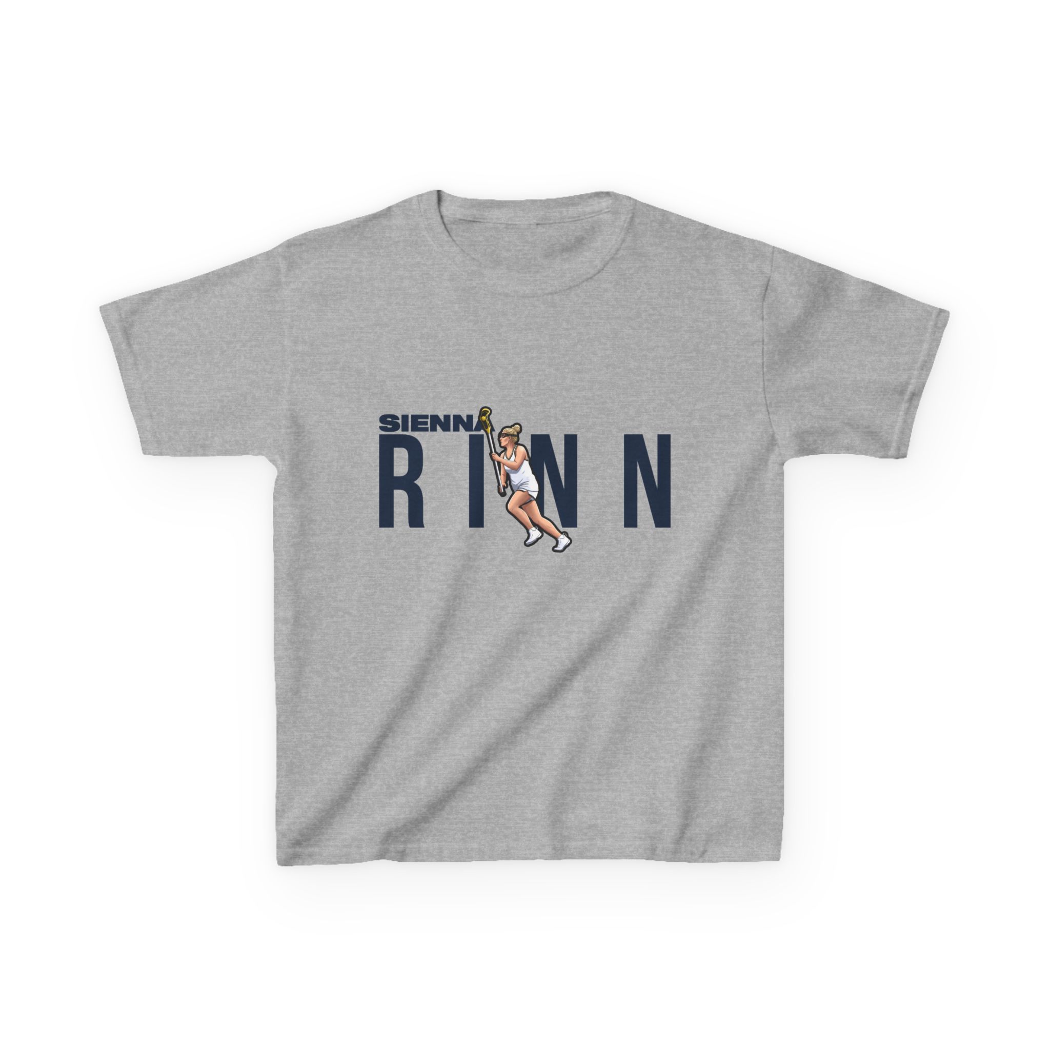 Youth Tee — character_player_name in Grey