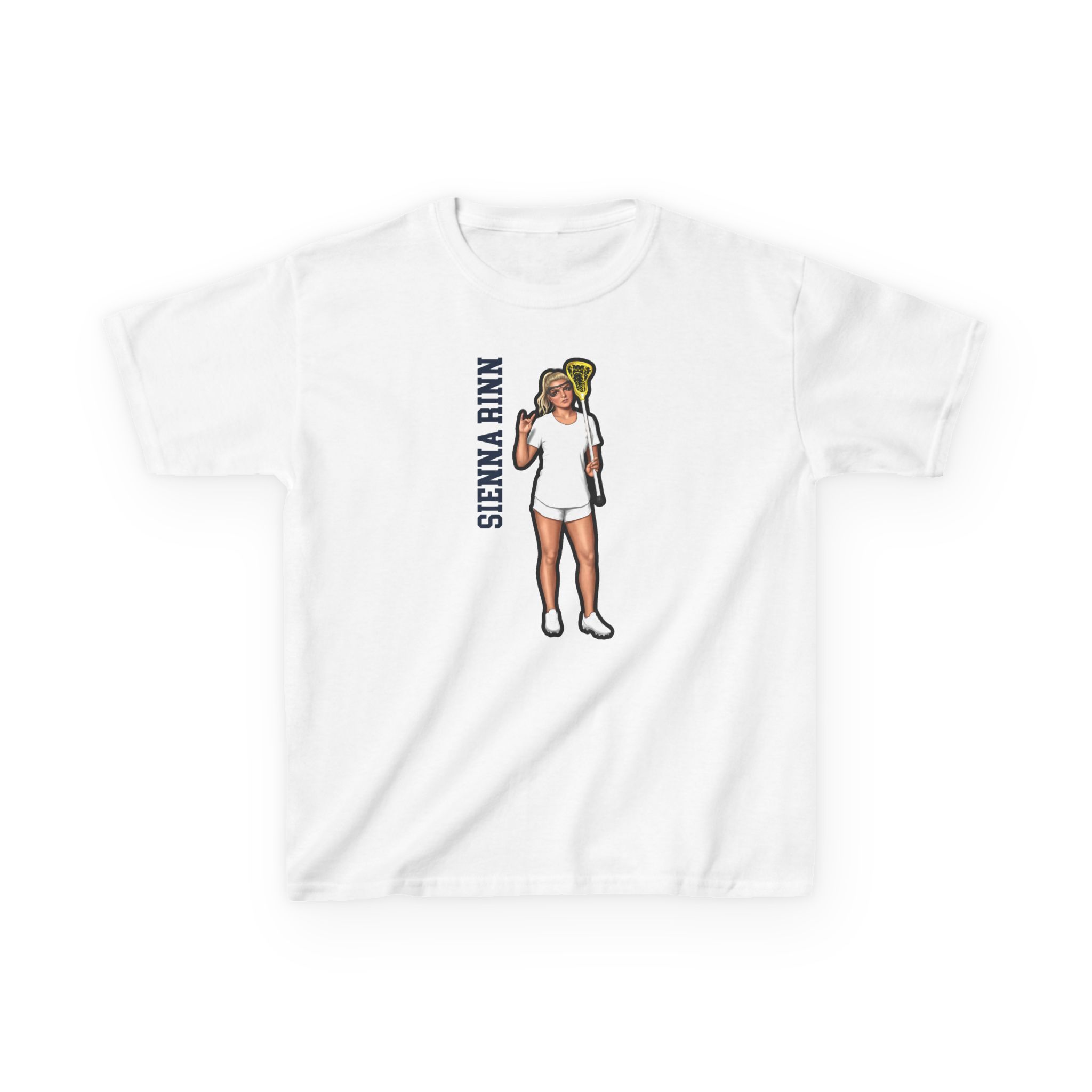 Youth Tee — character_name_vertical in White