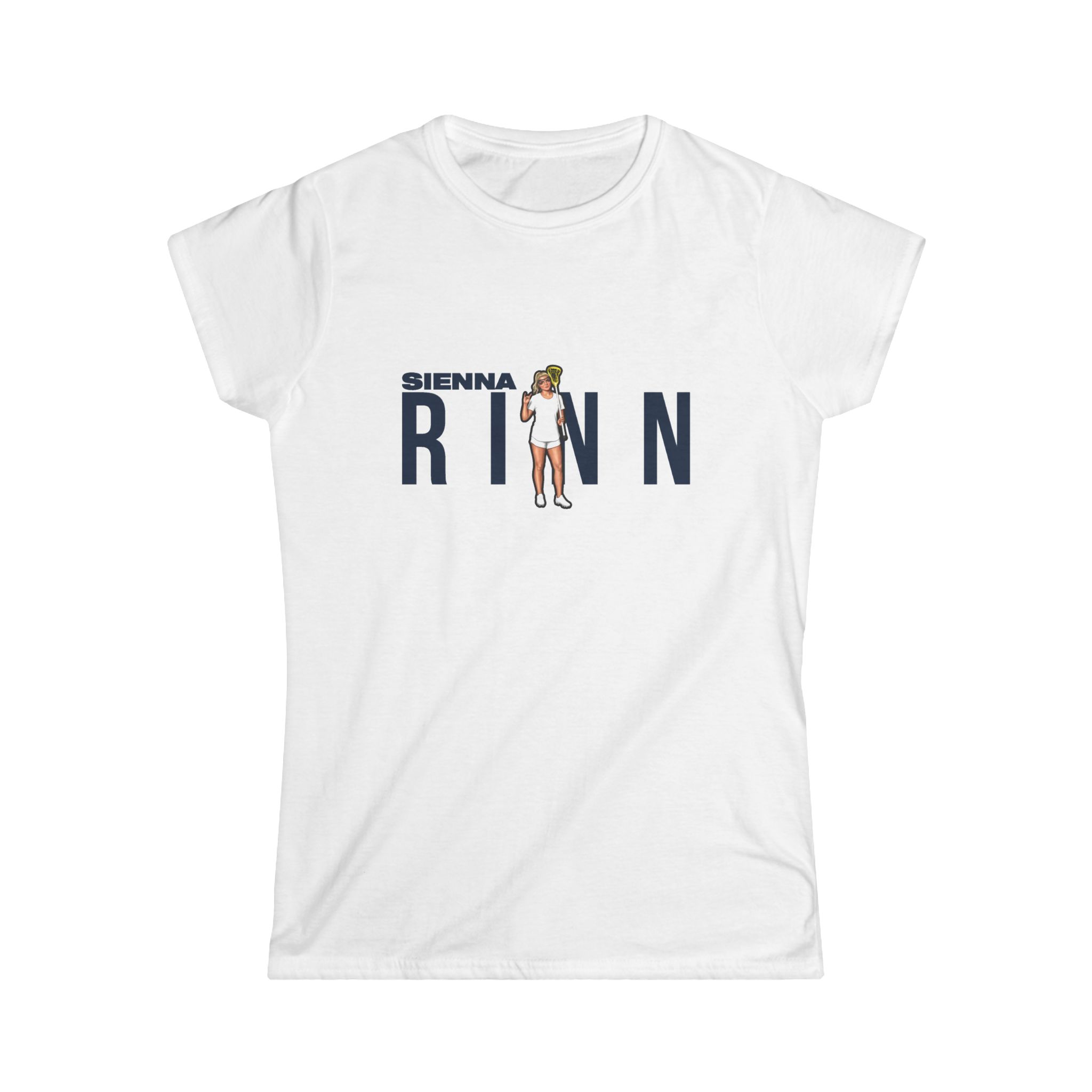 Women's Softstyle Tee — character_player_name in White