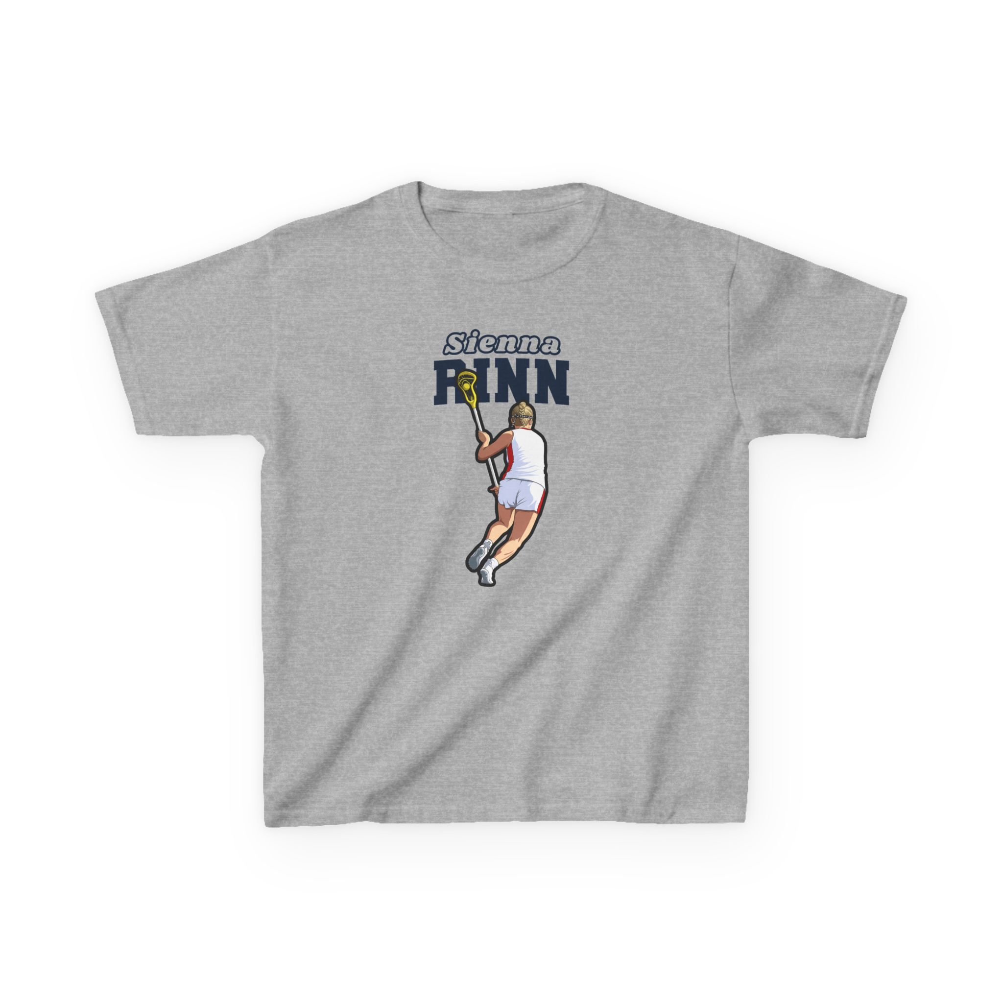 Youth Tee — character_name_arch in Grey