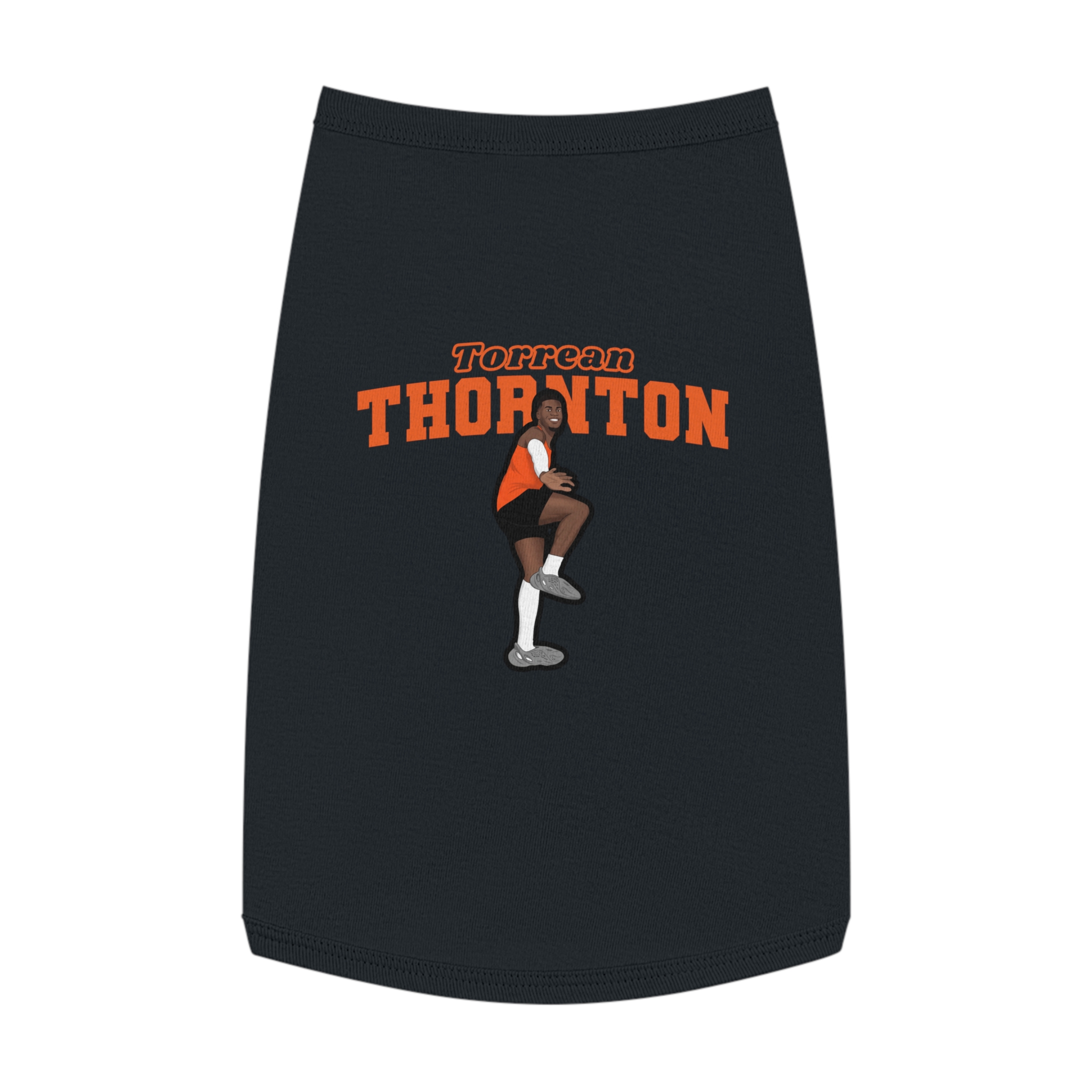 Pet Tank Top — character_name_arch in Black