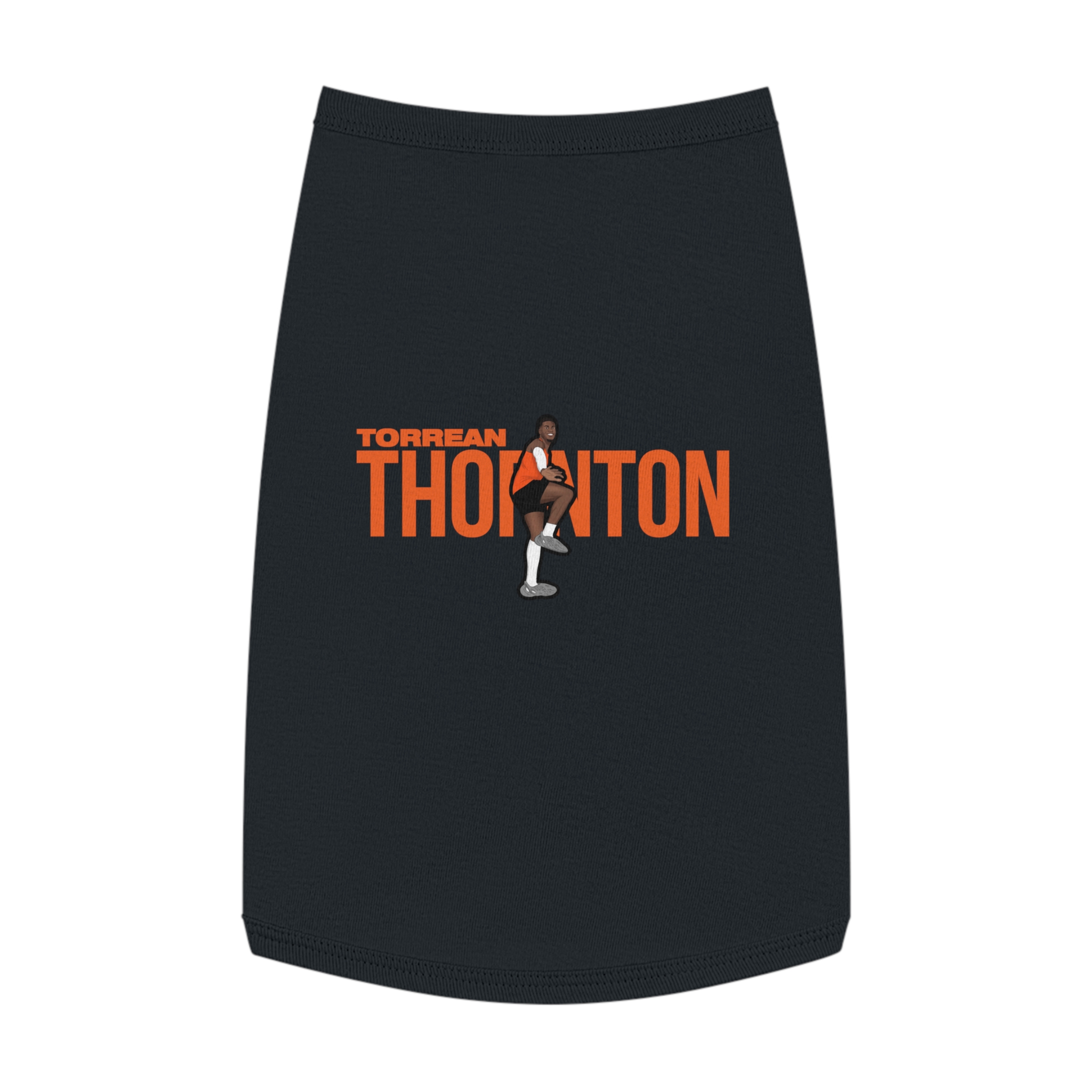 Pet Tank Top — character_player_name in Black
