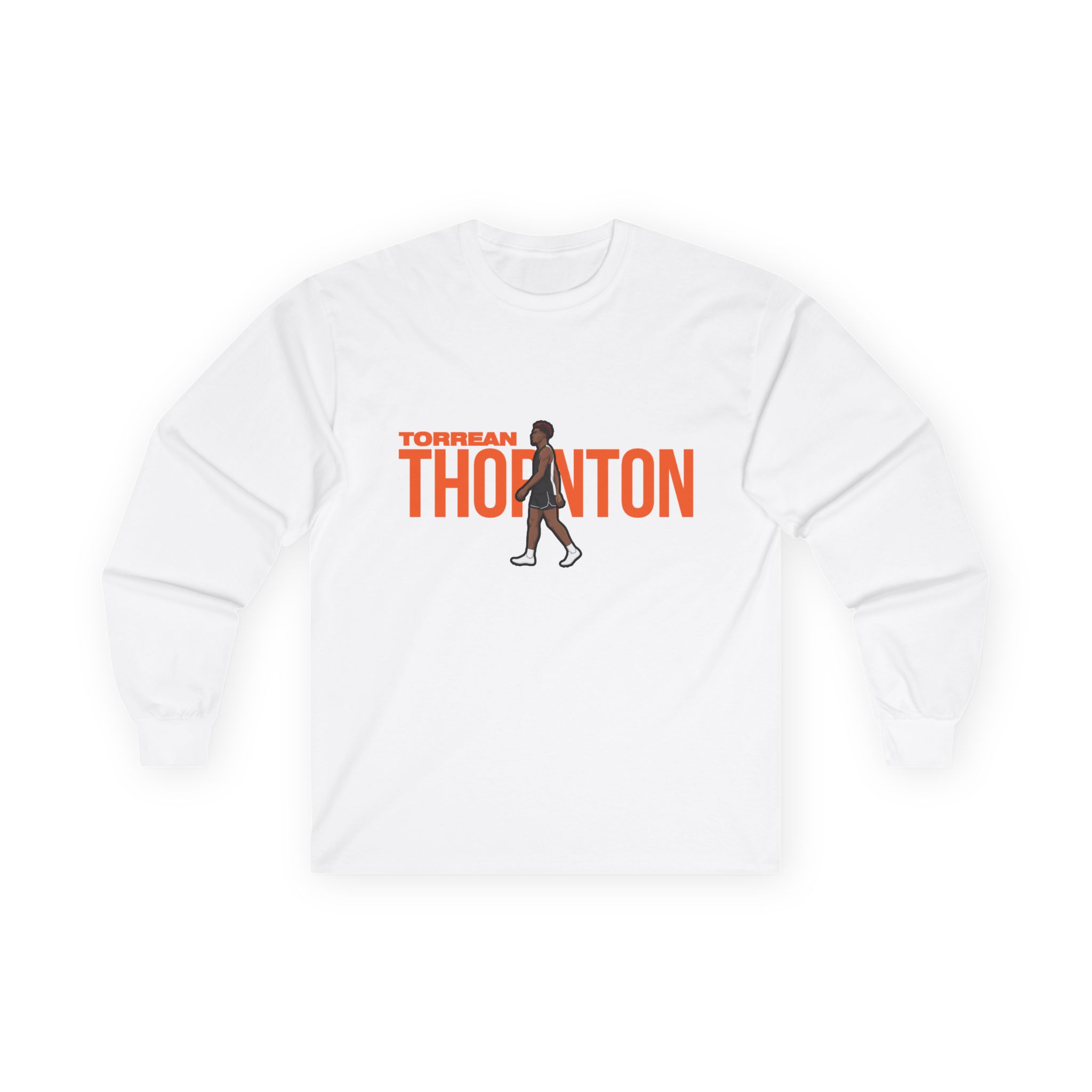 Long Sleeve Tee — character_player_name in White