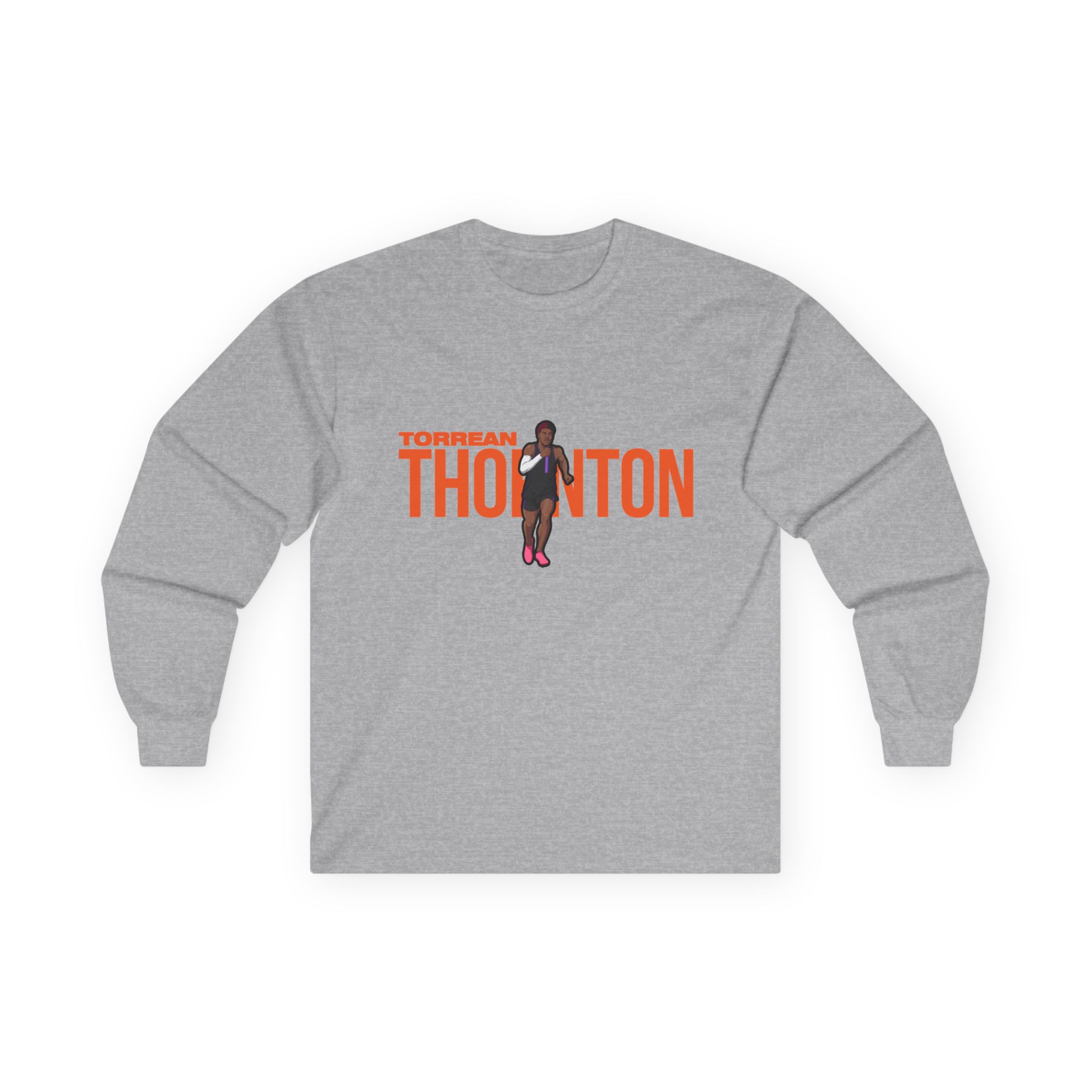 Long Sleeve Tee — character_player_name in Grey