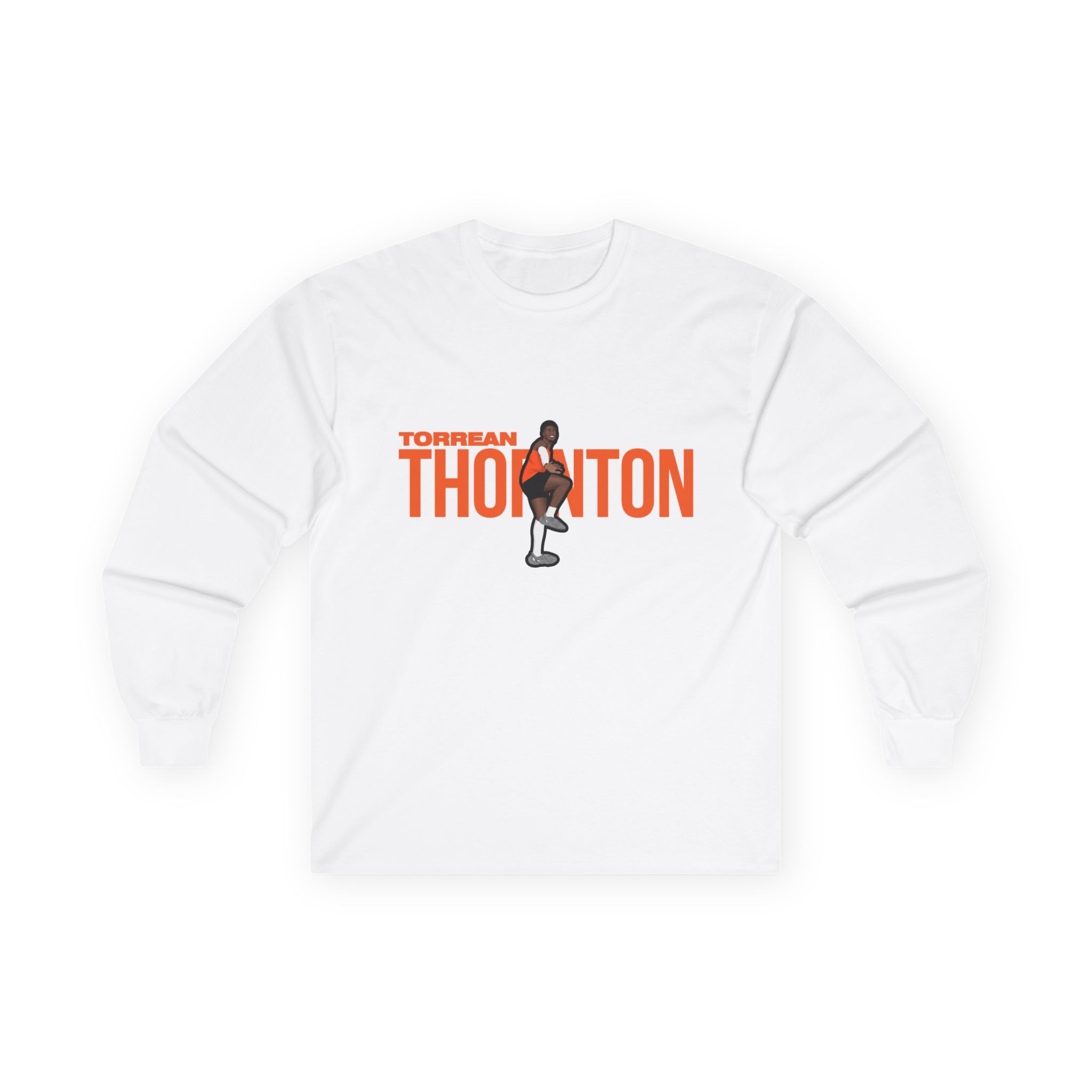 Long Sleeve Tee — character_player_name in White