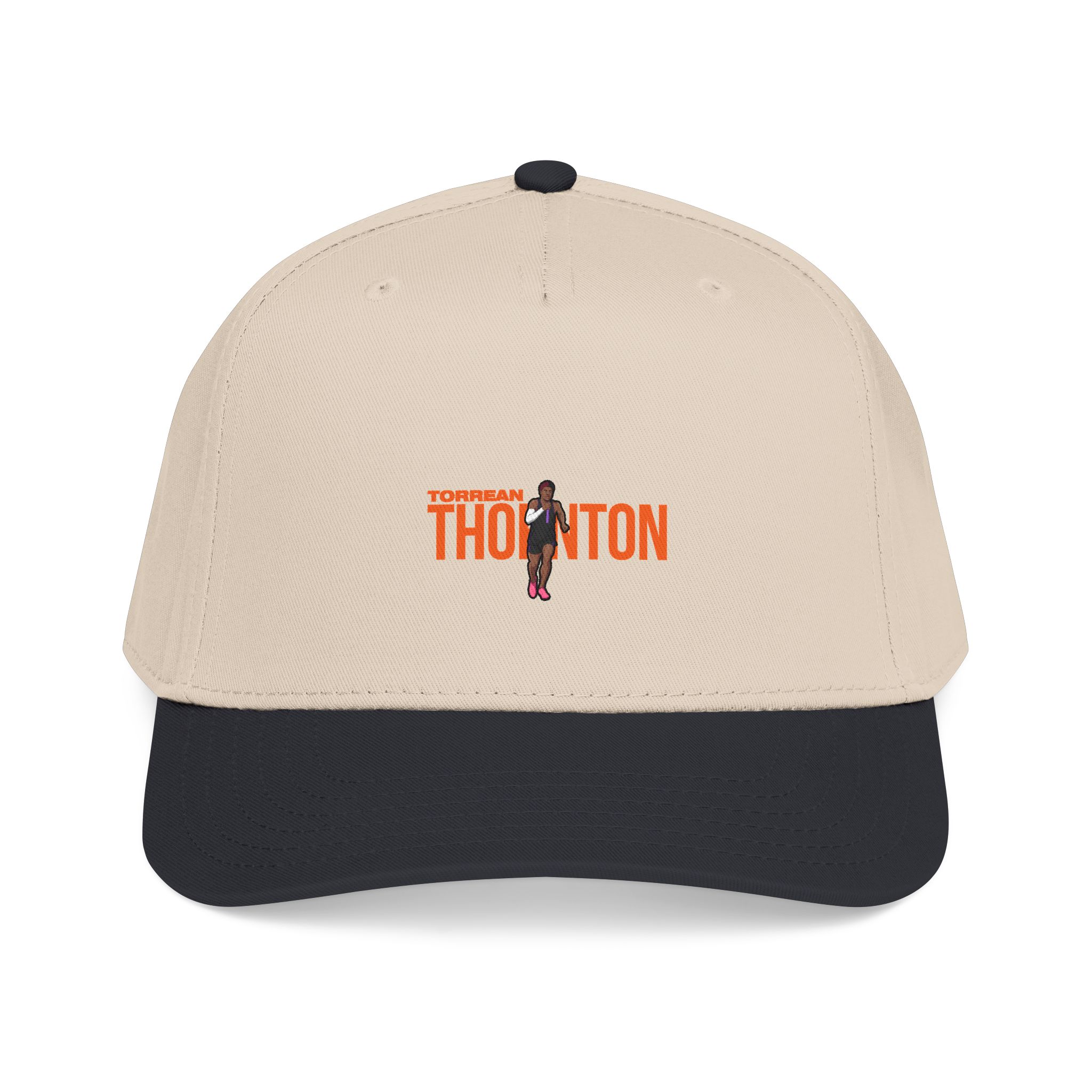 Baseball Cap — character_player_name in Black / Natural