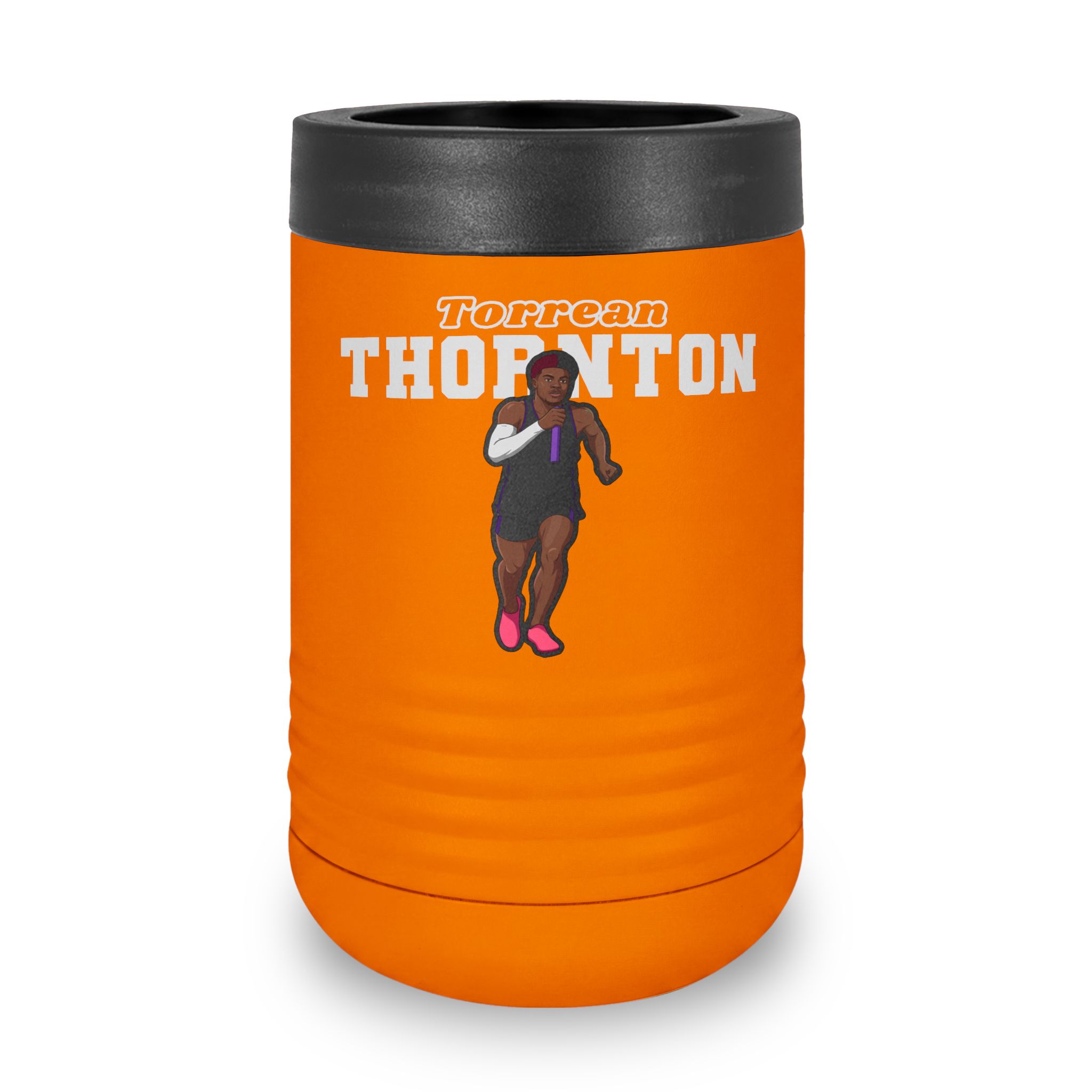 Stainless Can Cooler — character_name_arch in Orange