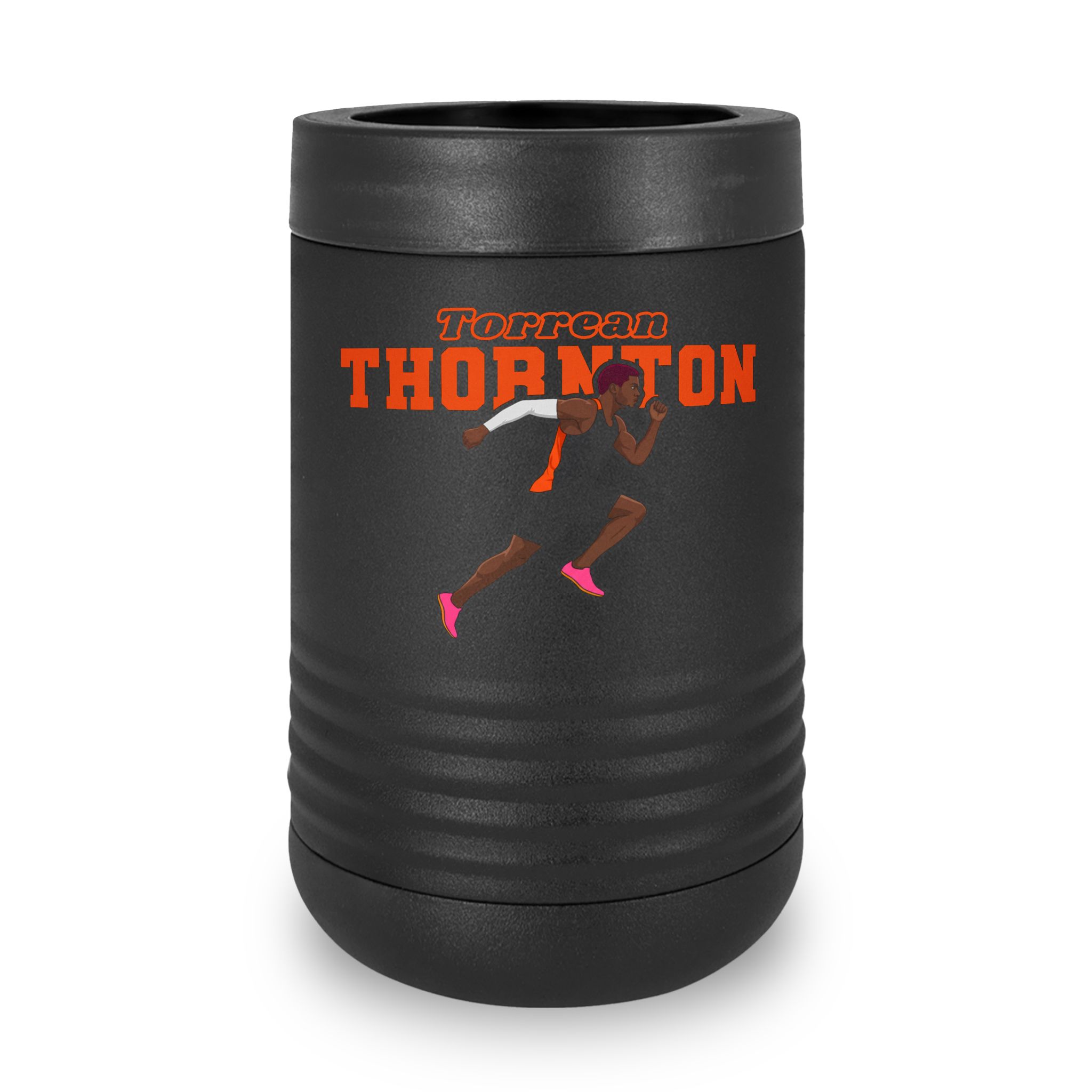 Stainless Can Cooler — character_name_arch in Black